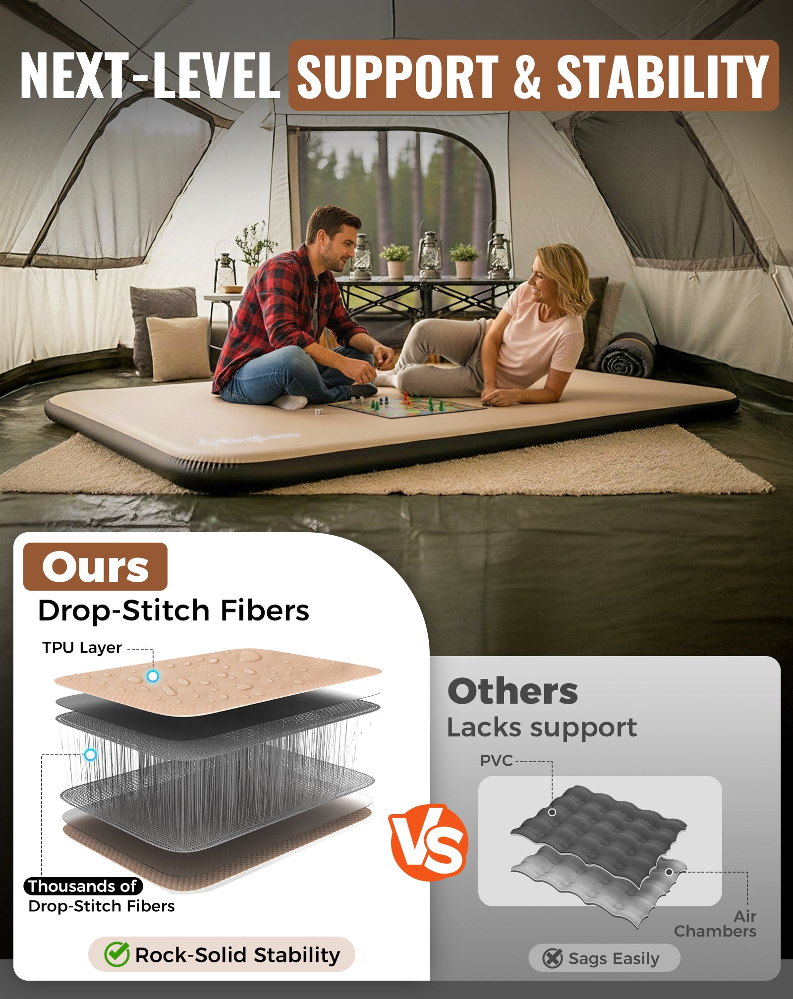 Flexi Rest 8.0 Series Inflatable Sleeping Pads