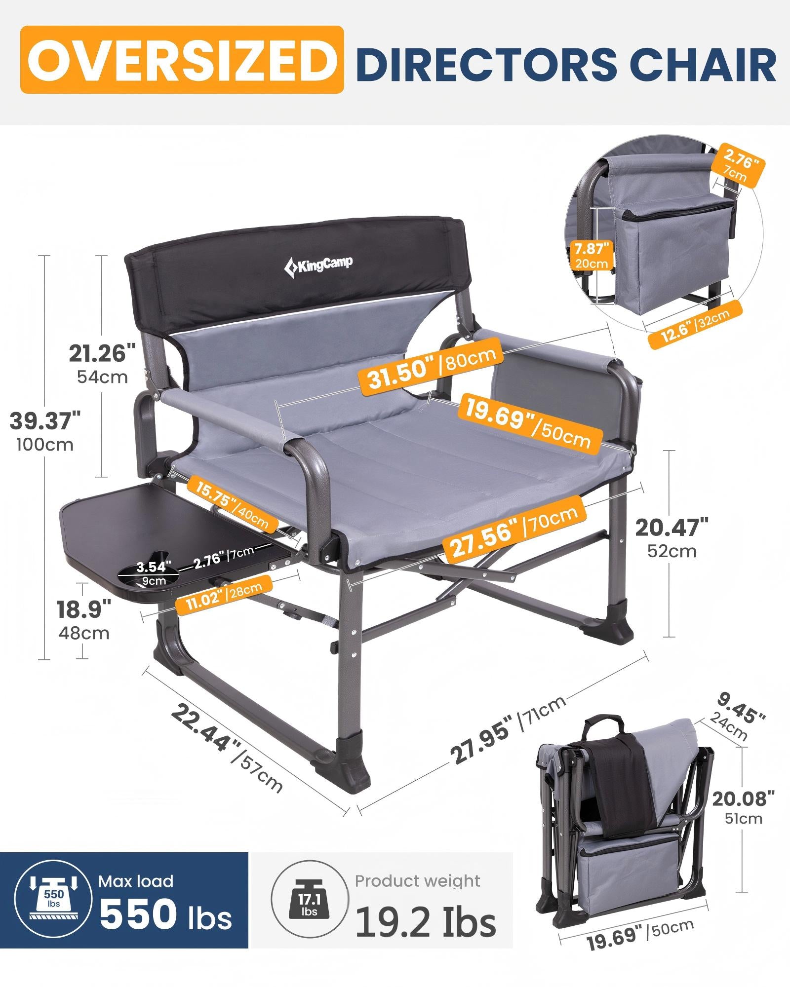 ASH C10 XXL Heavy Duty Director's Chair