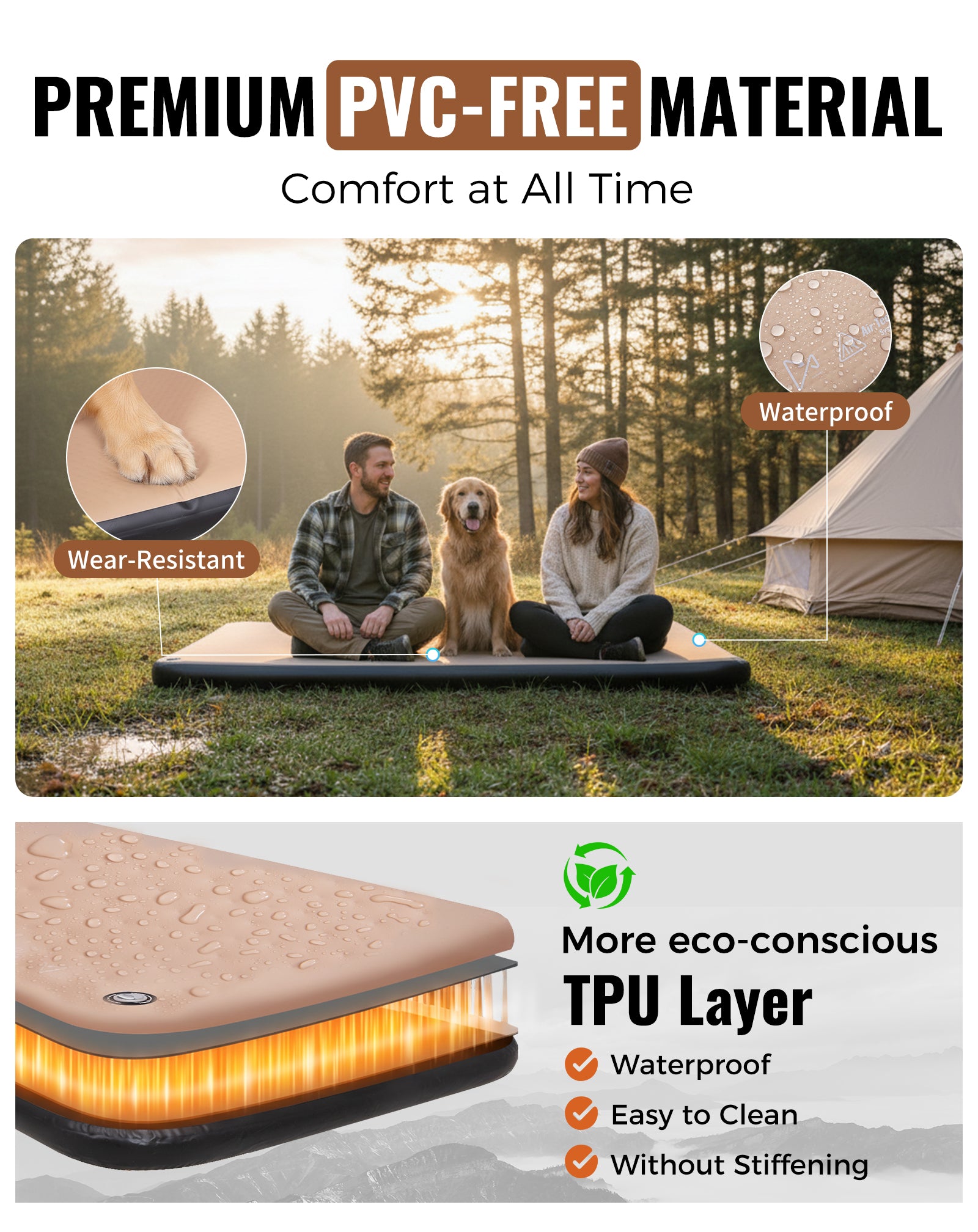 Flexi Rest 8.0 Series Inflatable Sleeping Pads