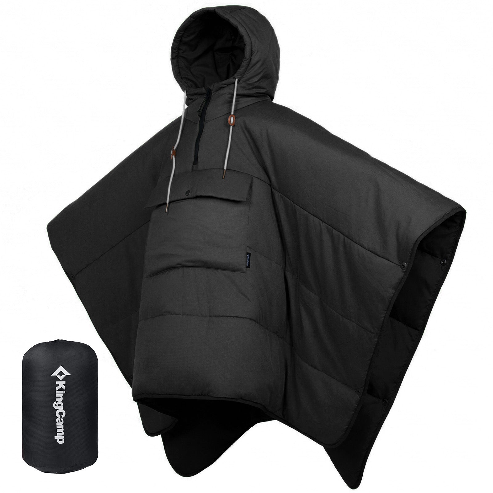 MURANO 180 Wearable 3-in-1 Convertible Camping Poncho with Kangaroo Pocket