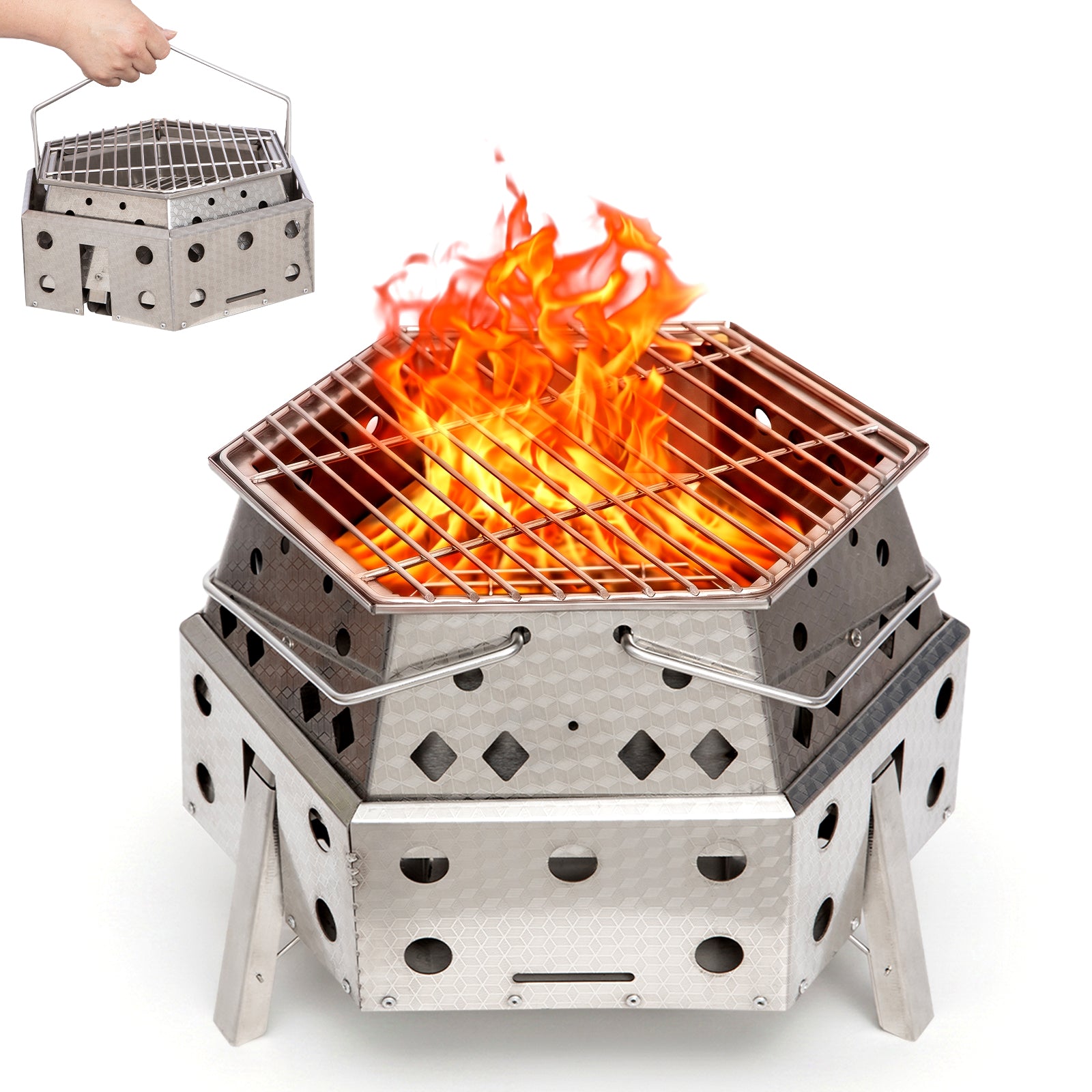 KingCamp Smokeless Fire Pit