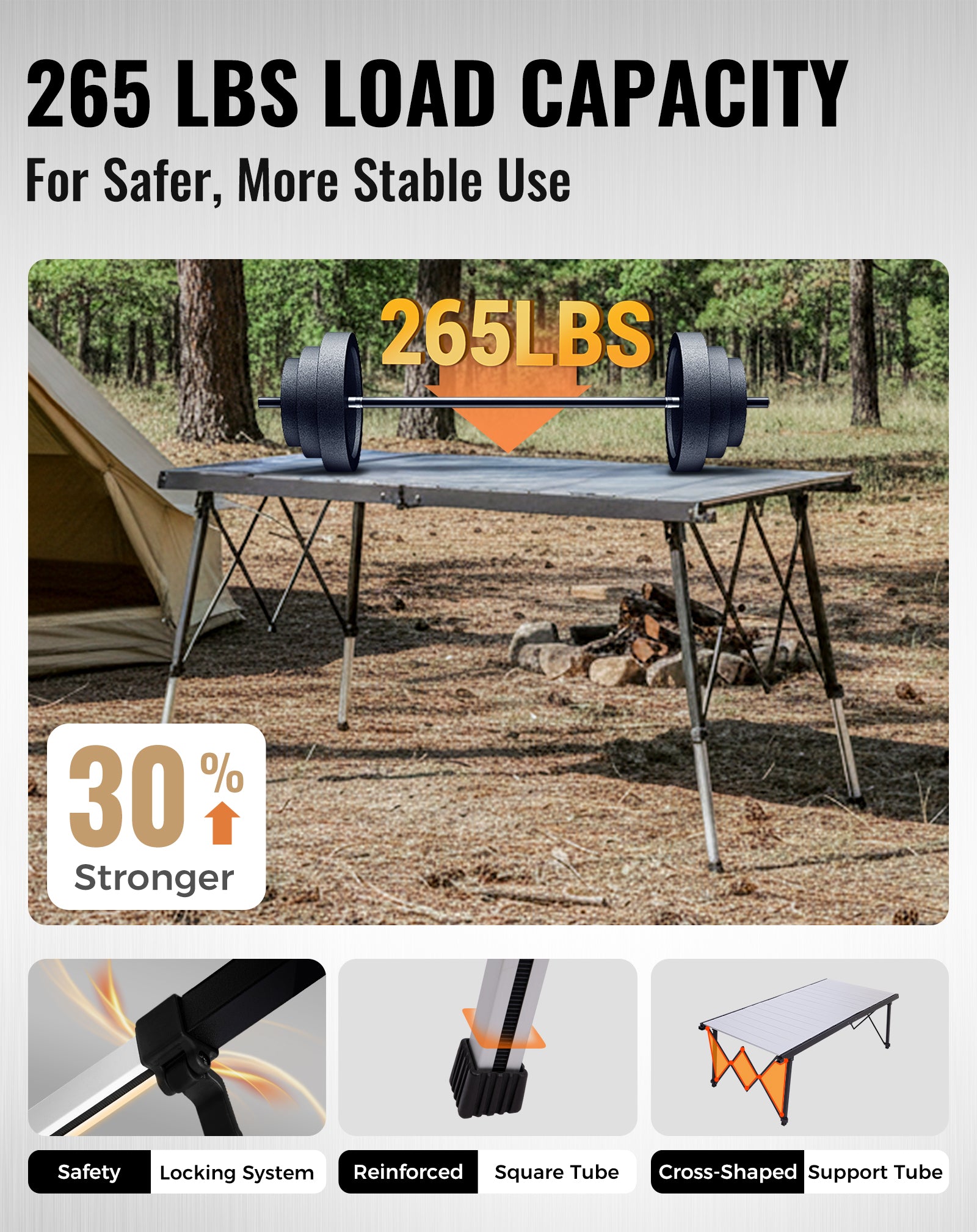 KingCamp GRANITE C14070 Folding Camping Table