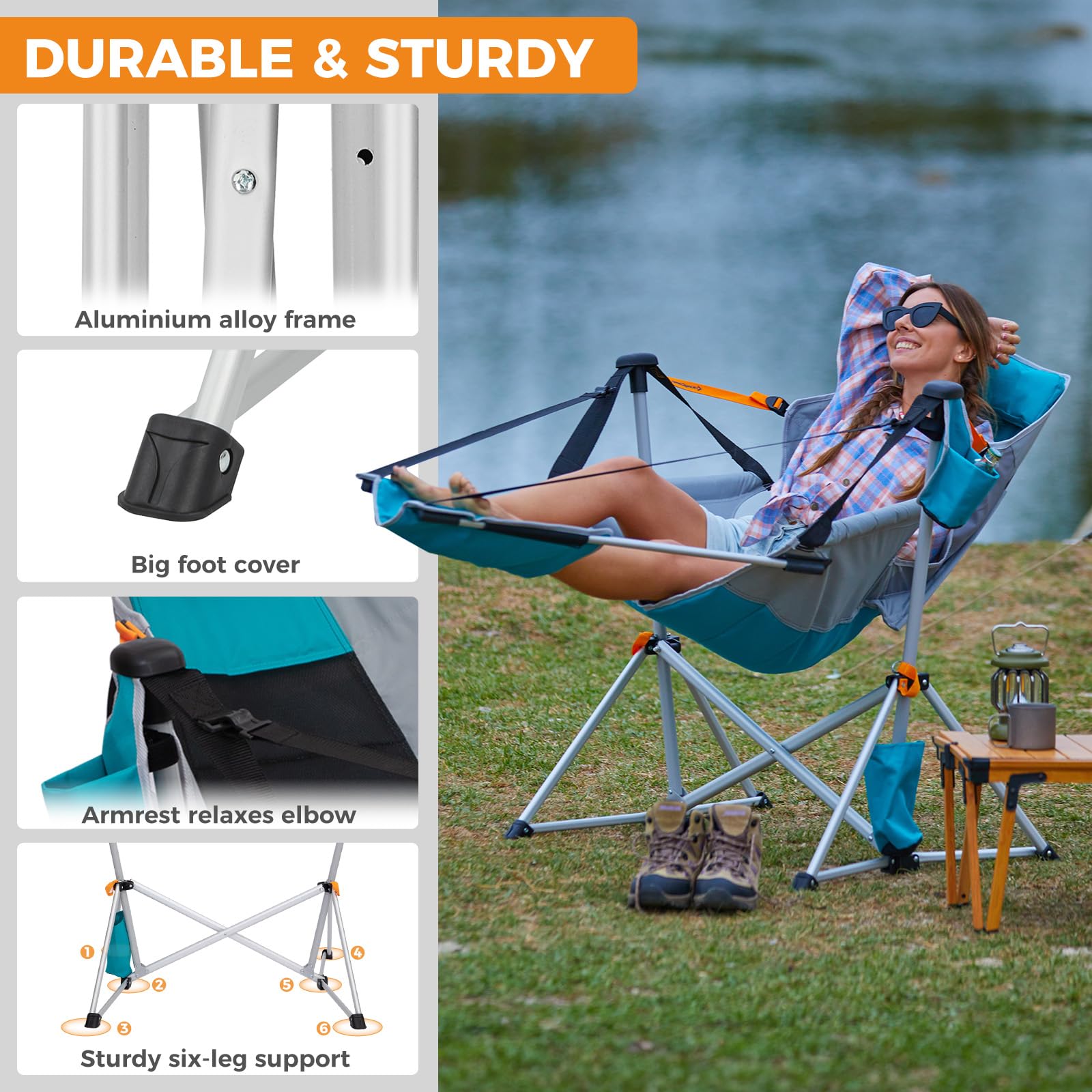 ORCHID C20 Hammock Chair with Footrest