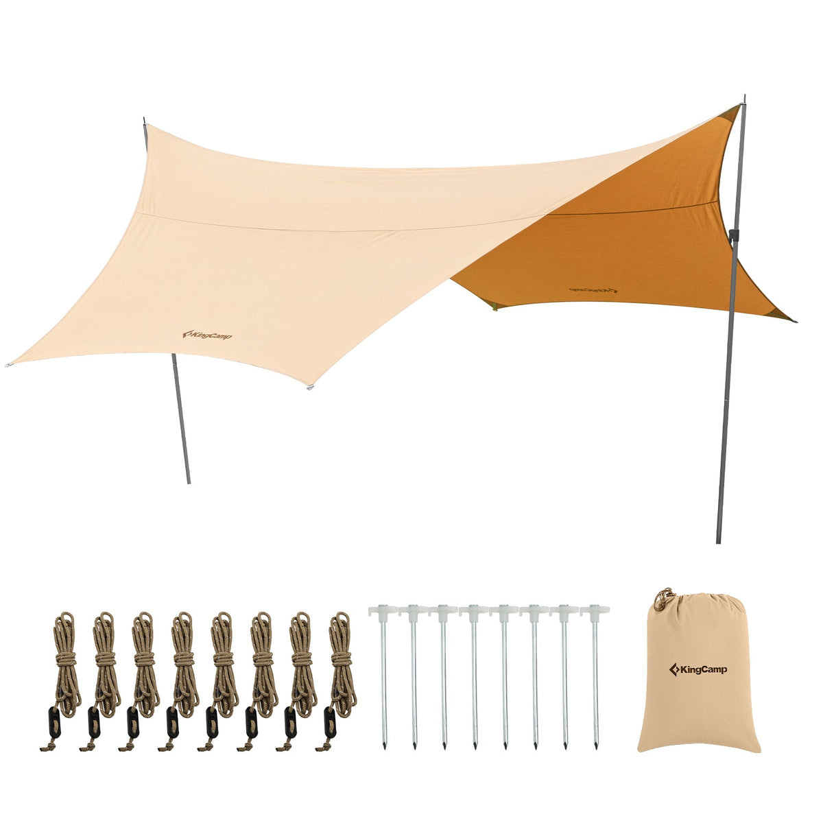 tarp tc KingCamp Hexagonal T/C Camping Tarp