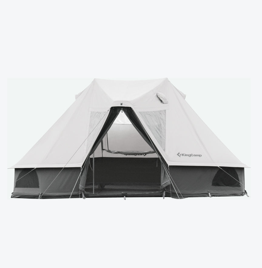 khan's tent KHAN VILLA 15FT TC Canvas Glamping Tent with Stove Jack