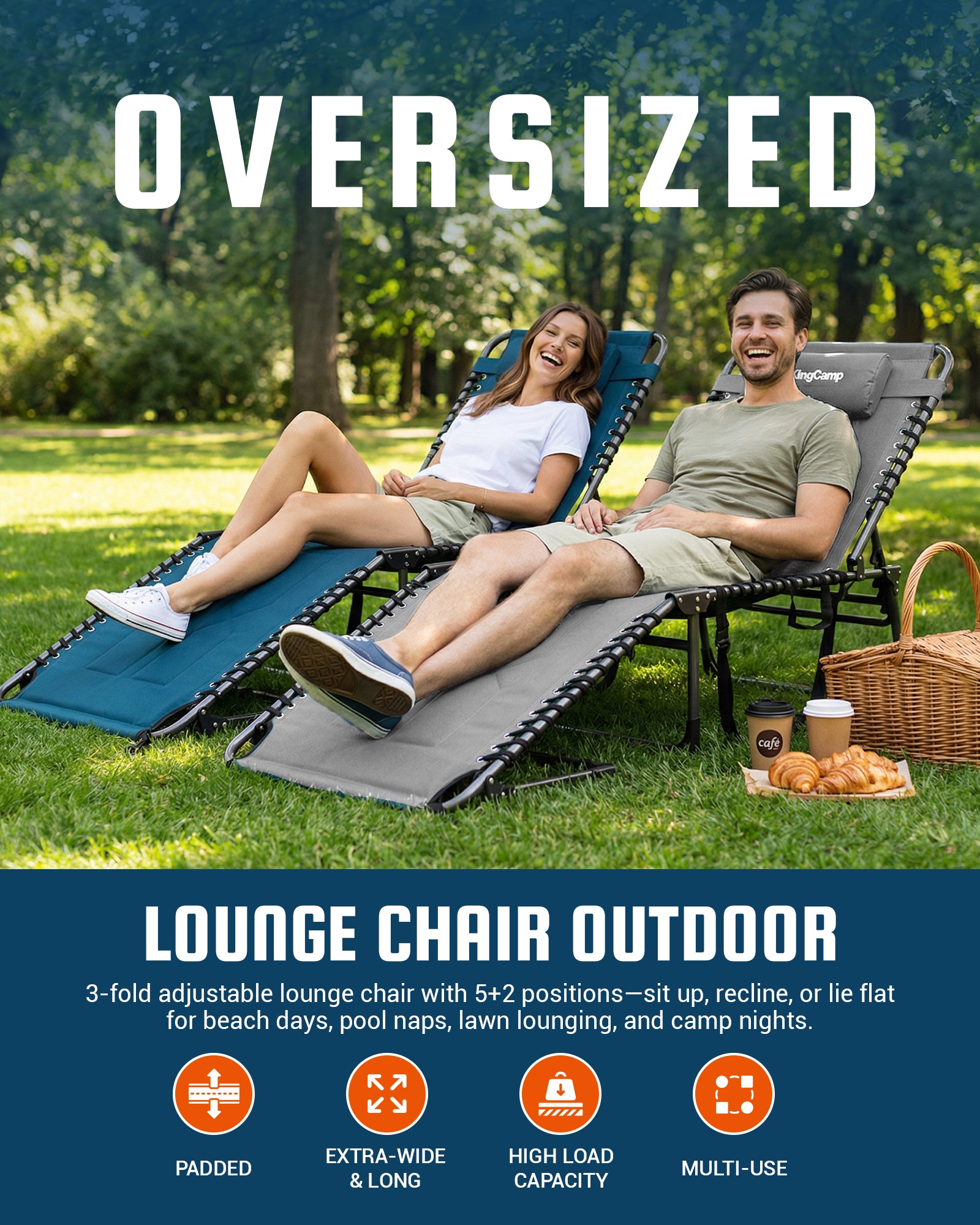 MAGNOLIA B40 Oversized Padded Lounge Chair