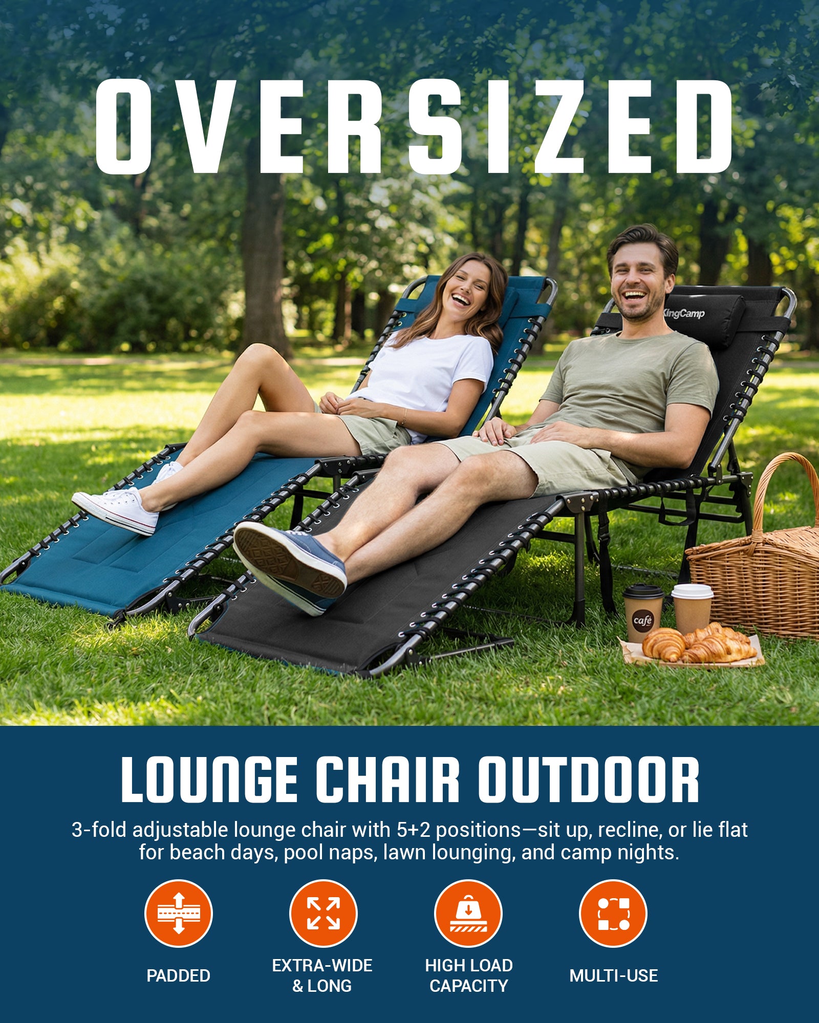 MAGNOLIA B40 Oversized Padded Lounge Chair
