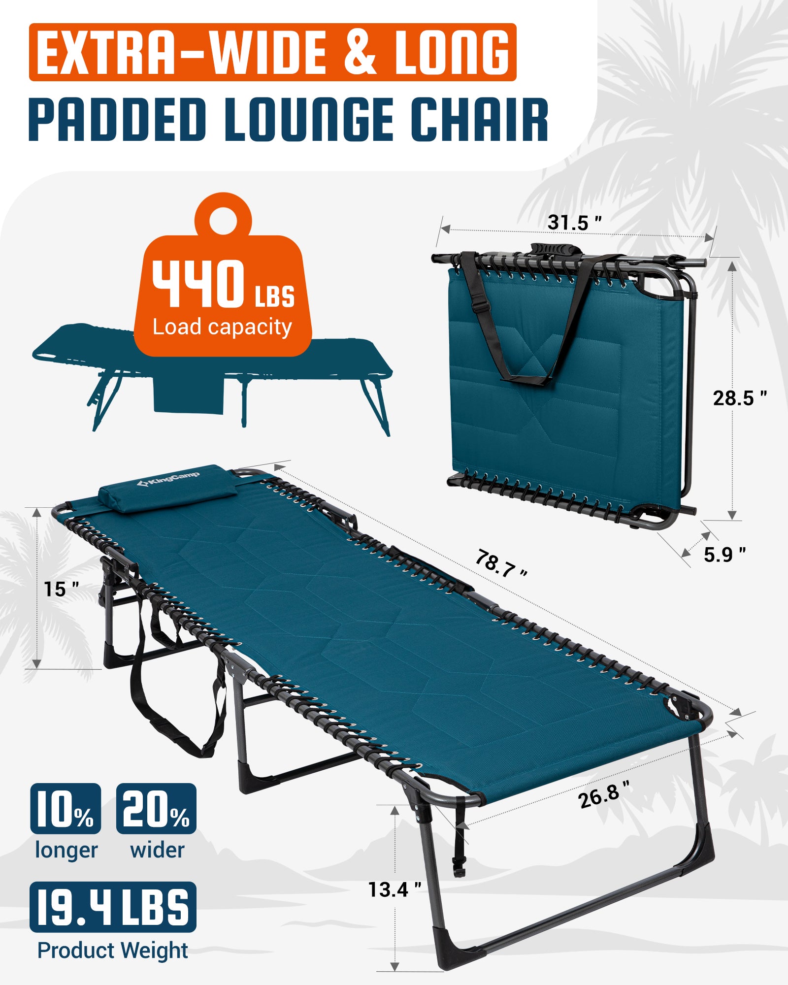 MAGNOLIA B40 Oversized Padded Lounge Chair