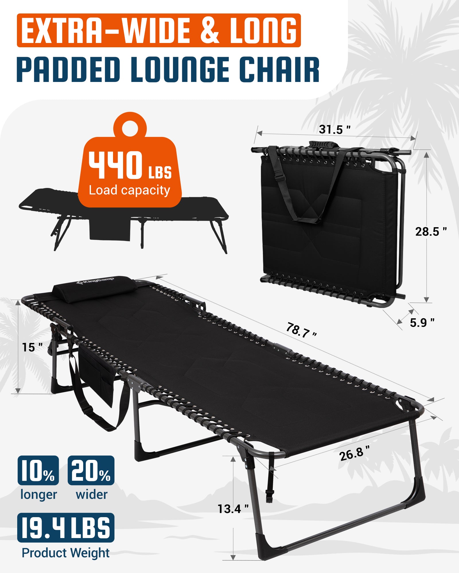 MAGNOLIA B40 Oversized Padded Lounge Chair