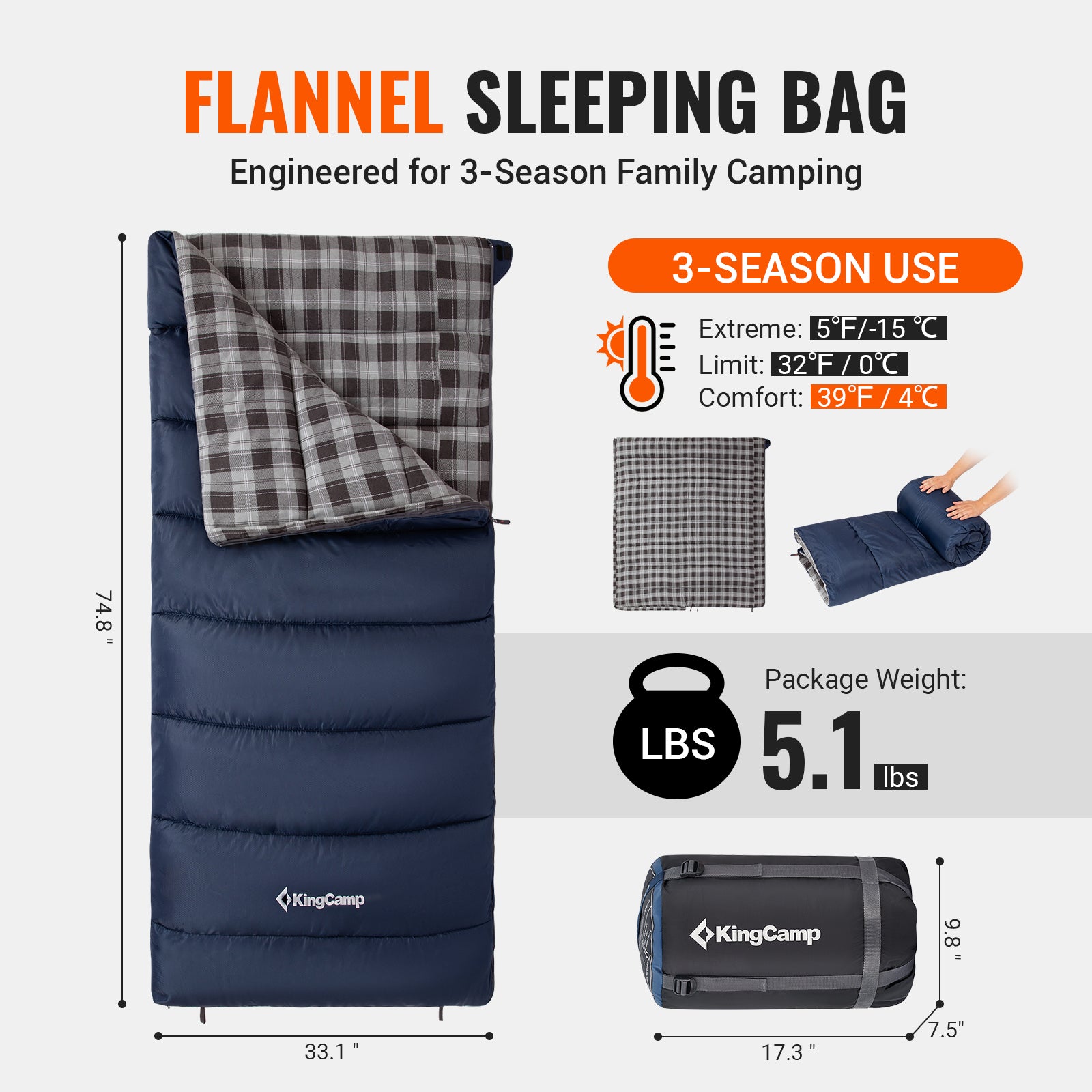 SNOWFLAKE 400+ Single Sleeping Bag