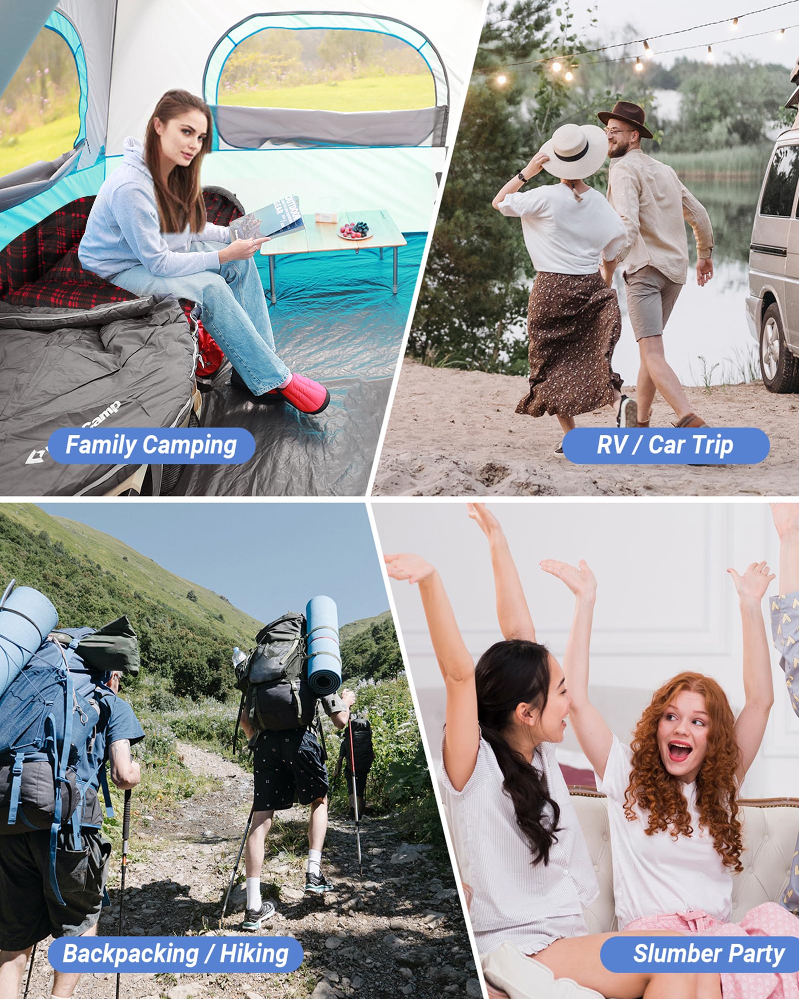 43F Plus Size Flannel 3-4 Season Sleeping Bag