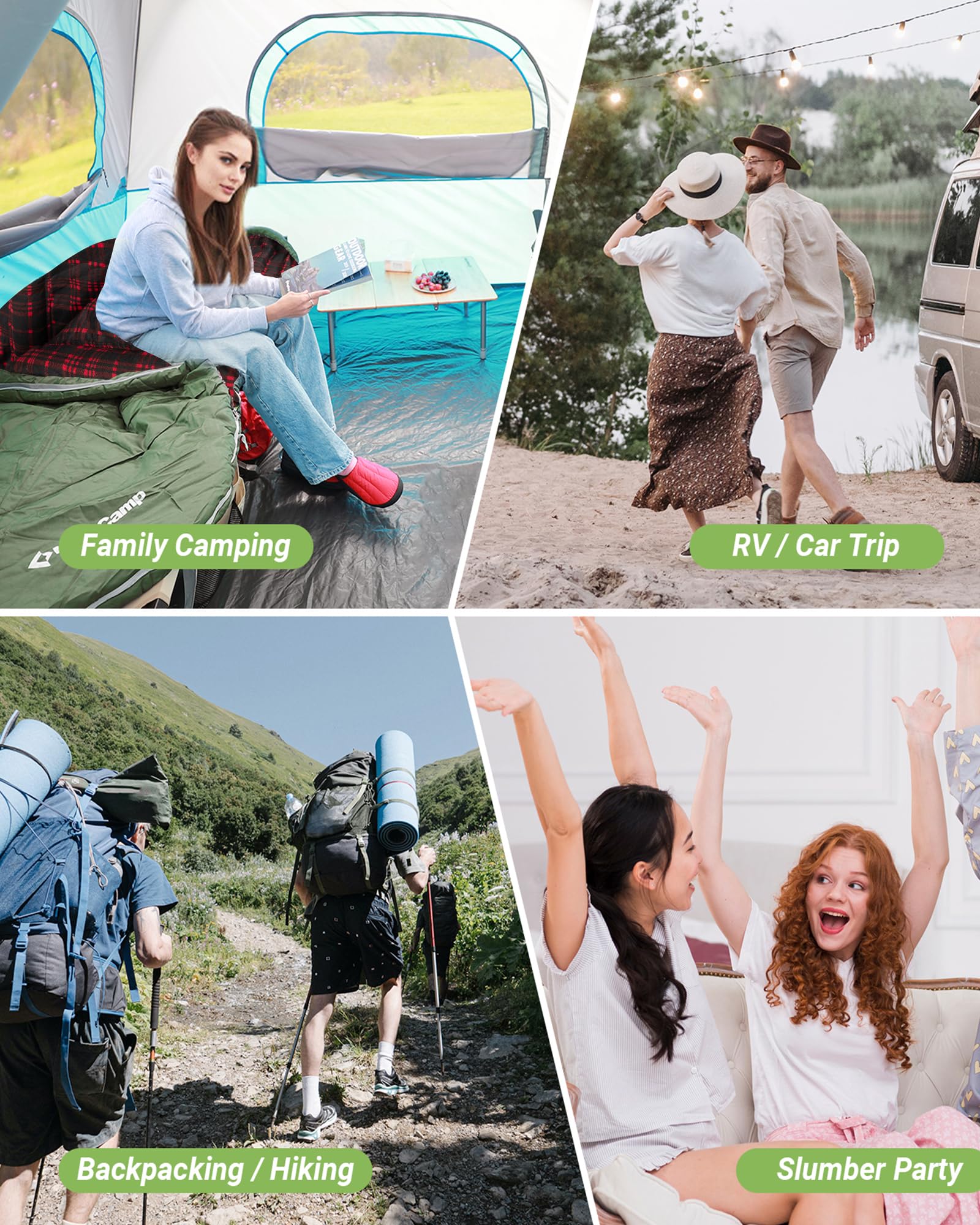 43F Flanell-Schlafsack für 3–4 Jahreszeiten in Übergröße