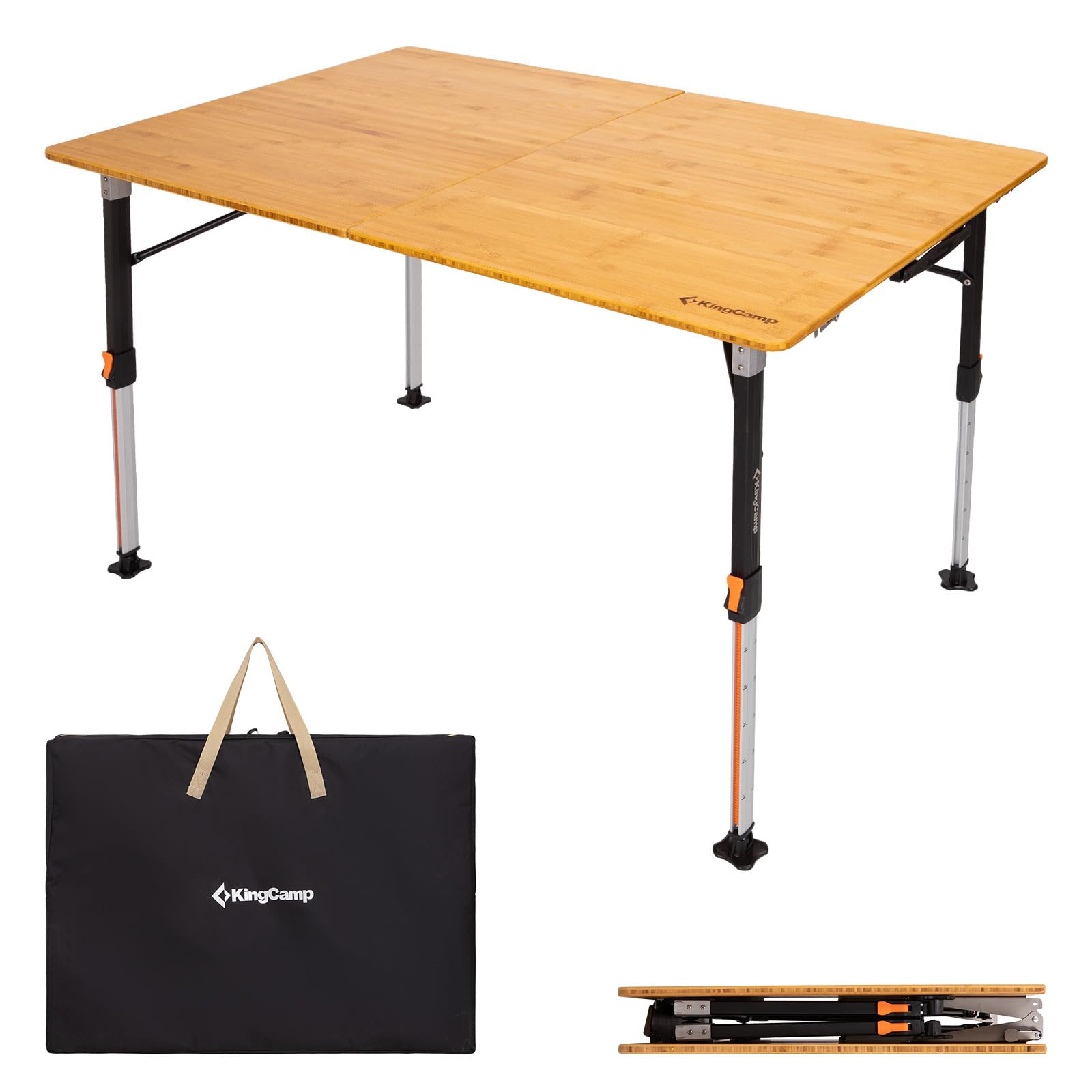 KingCamp BAMBOO P8060 Folding Bamboo Table