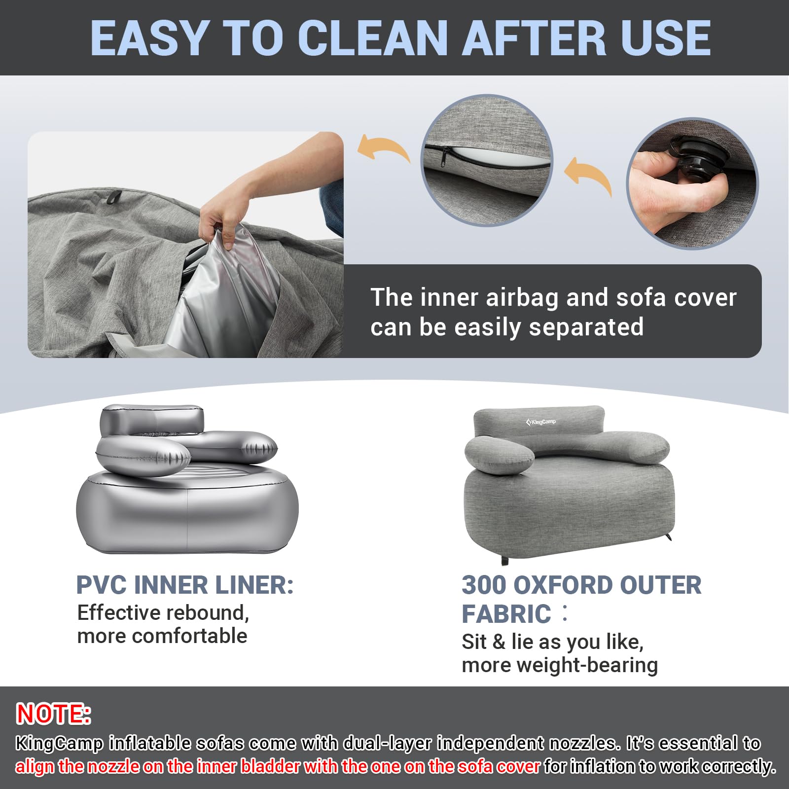 Premium Single Inflatable Sofa Set