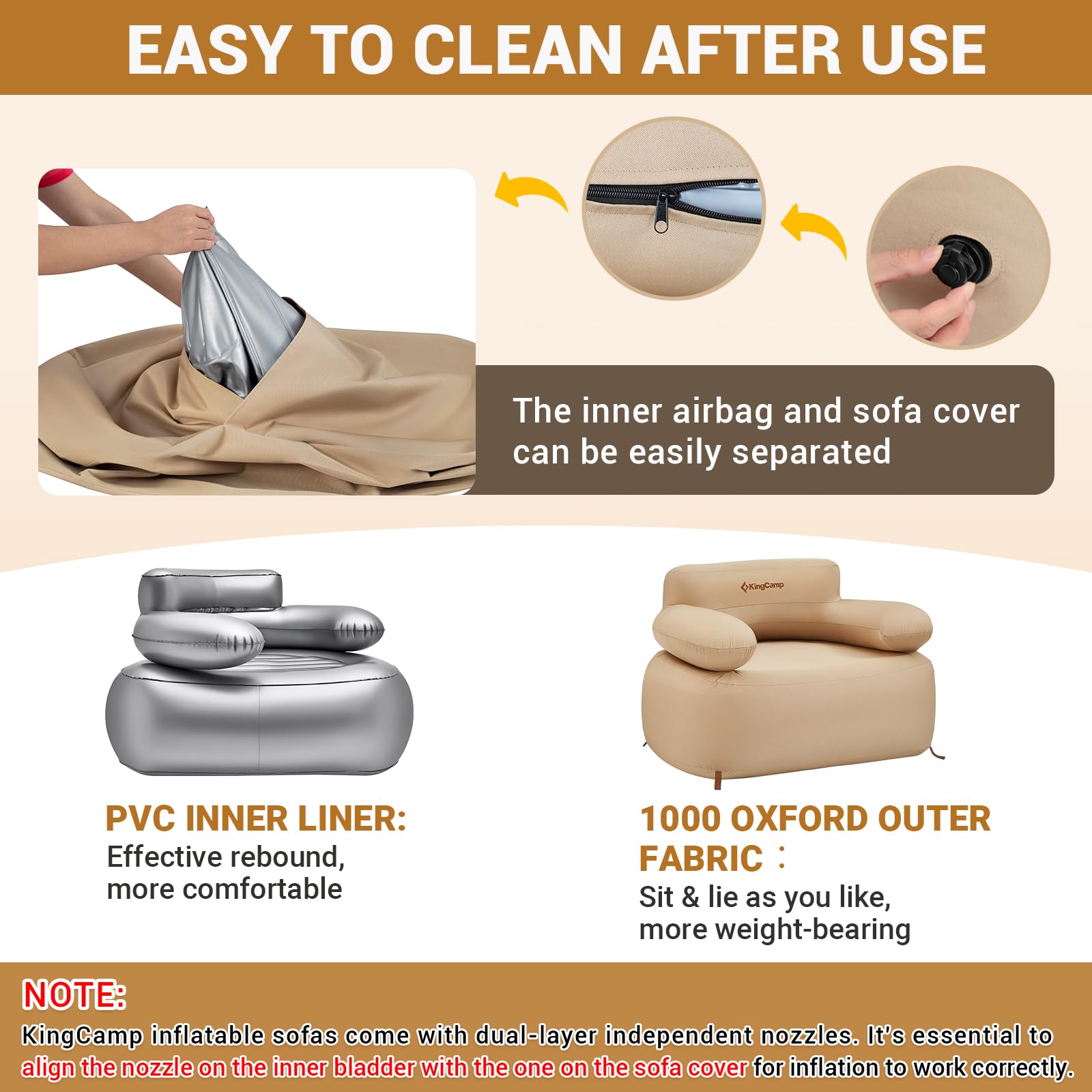 Premium Single Inflatable Sofa Set