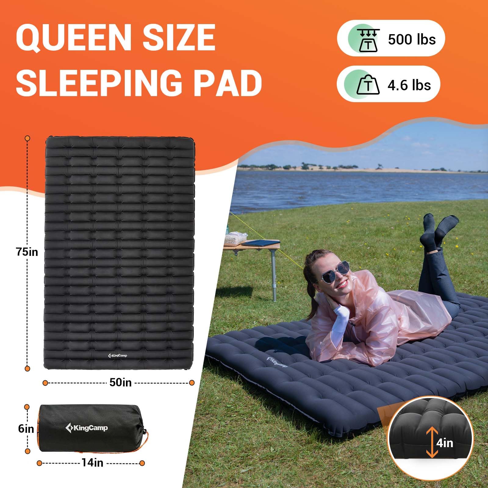 KingCamp SUPER COMFORT Double Air Pad