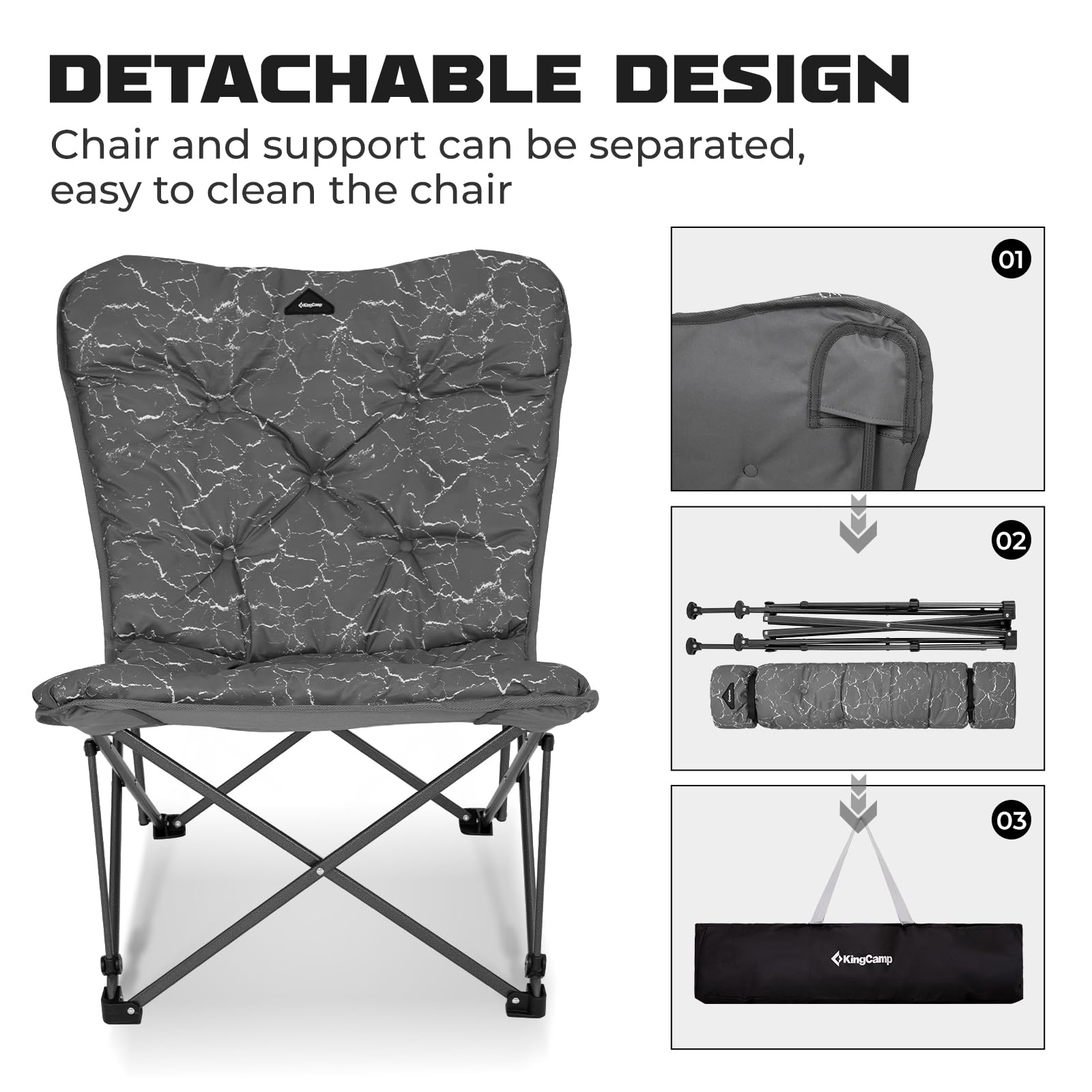 KingCamp Butterfly Padded Camp Chair