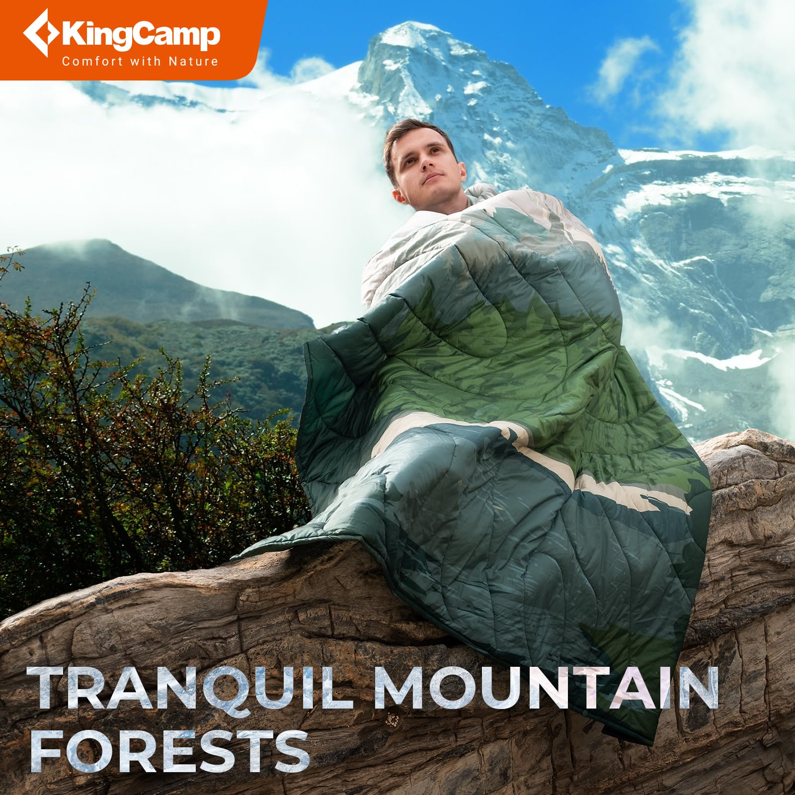 KingCamp BLANKET SMART 150 XL Lightweight Camping Blanket