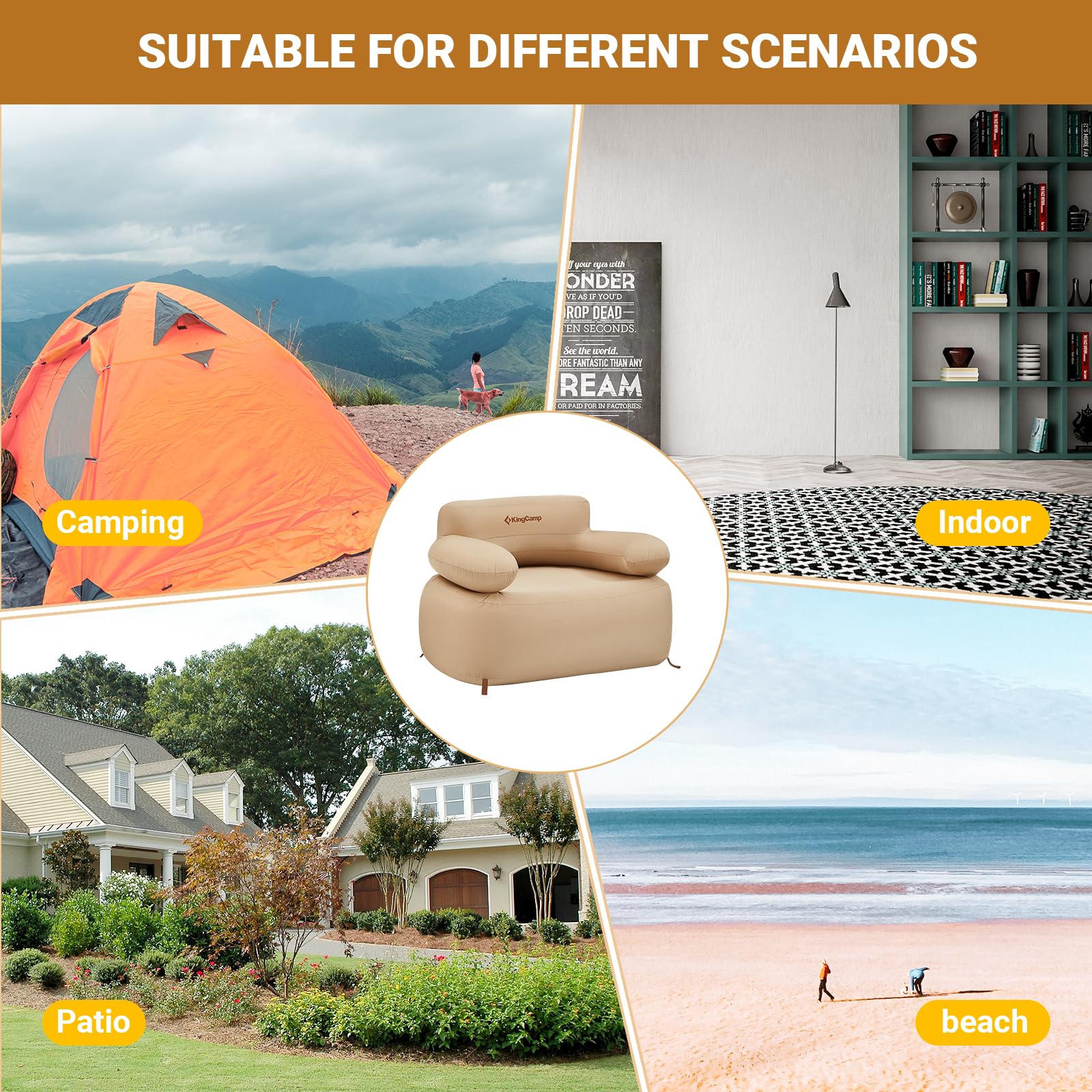 Premium Single Inflatable Sofa Set