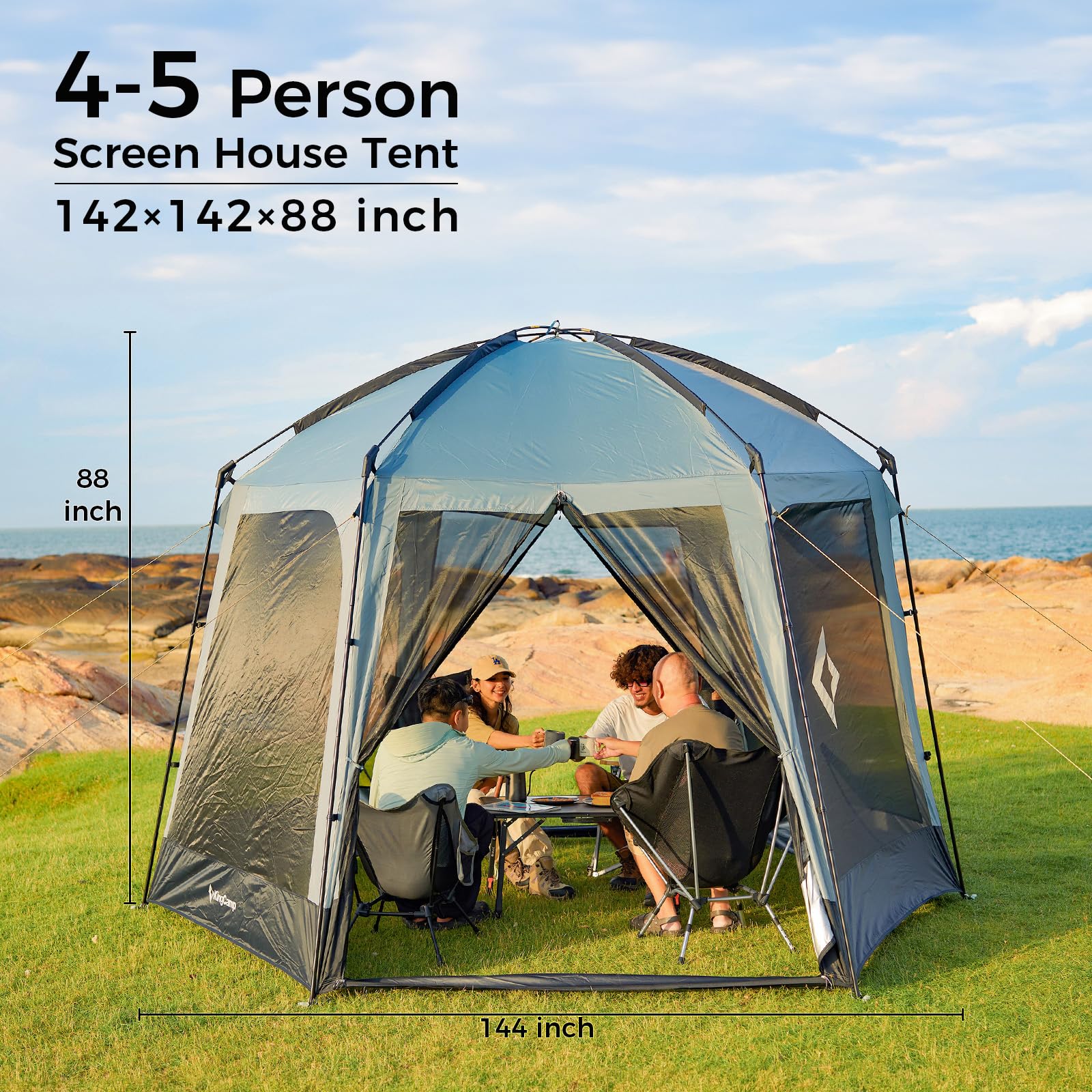 KingCamp CAIRO 6-Sided Screen Gauze Tent