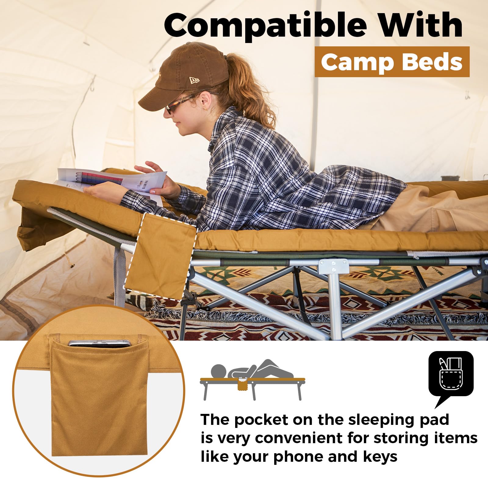 KingCamp Memory Foam Camping Mattress Camping Sleeping Pad