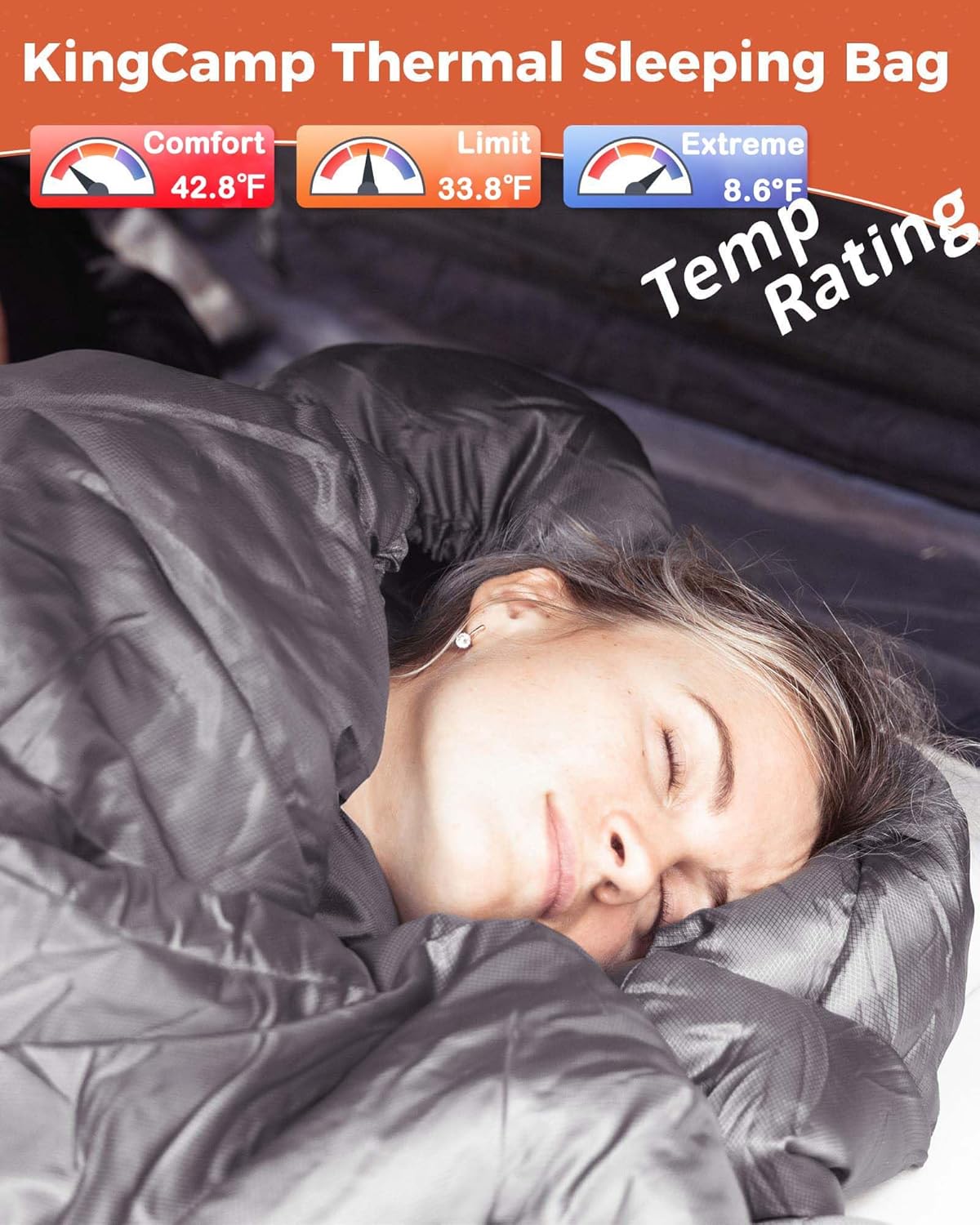 KingCamp FREESPACE HEATING 250 Heated Sleeping Bag