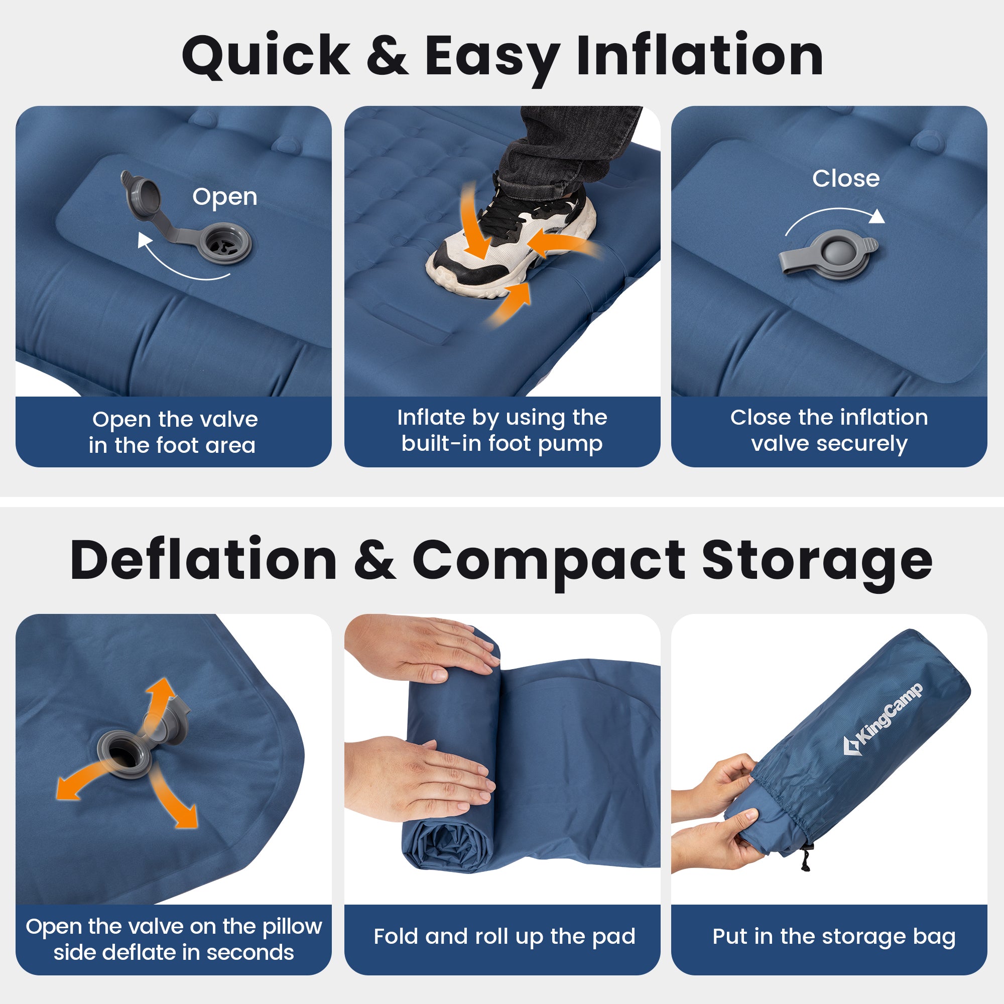 DELUXE 12 Inflatable Sleeping Pad