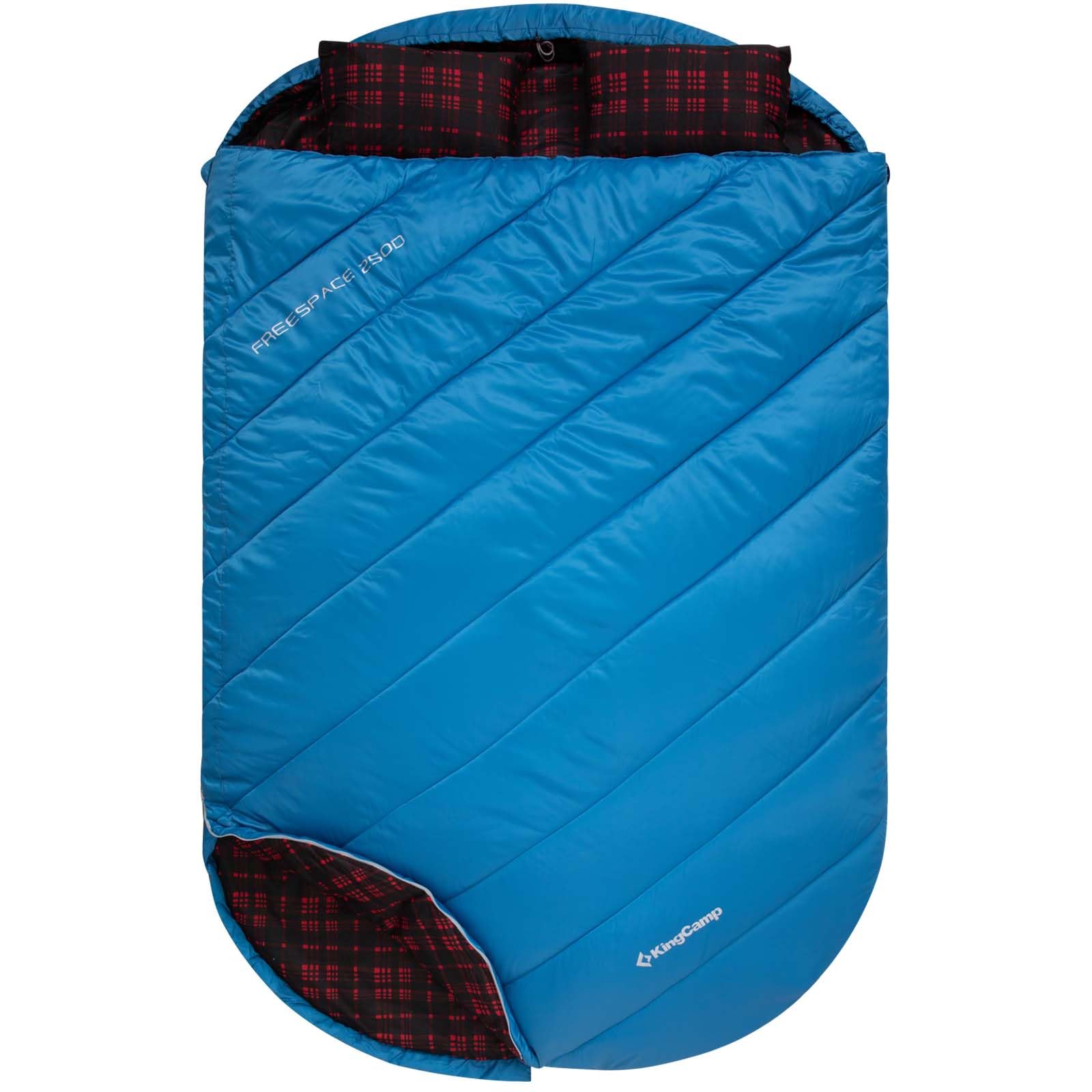 KingCamp FREESPACE 250D Double-Sized Sleeping Bag Blue