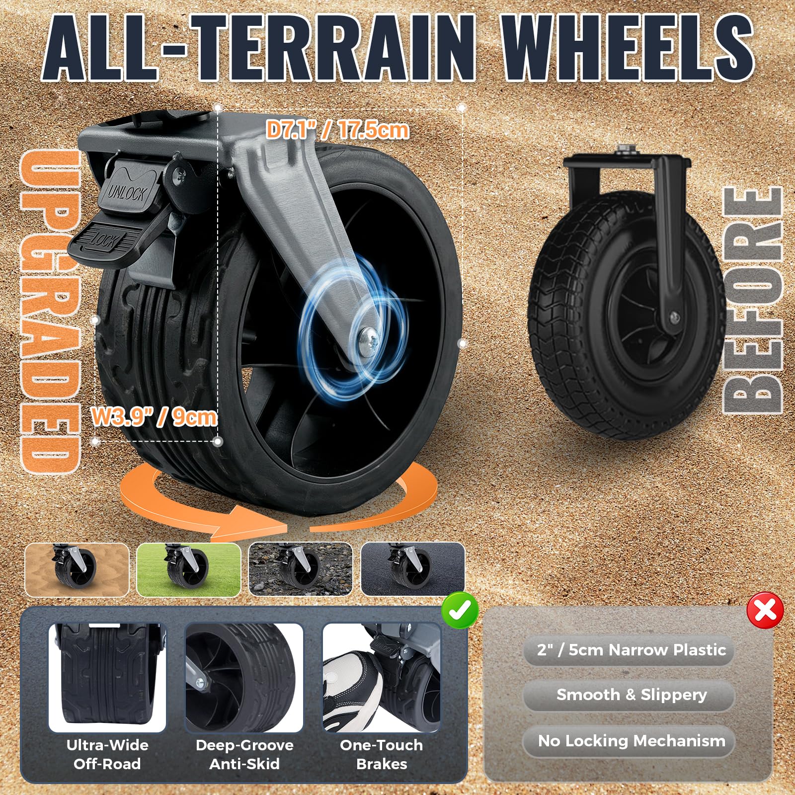 TrailMate L7 Heavy Duty Folding Wagon