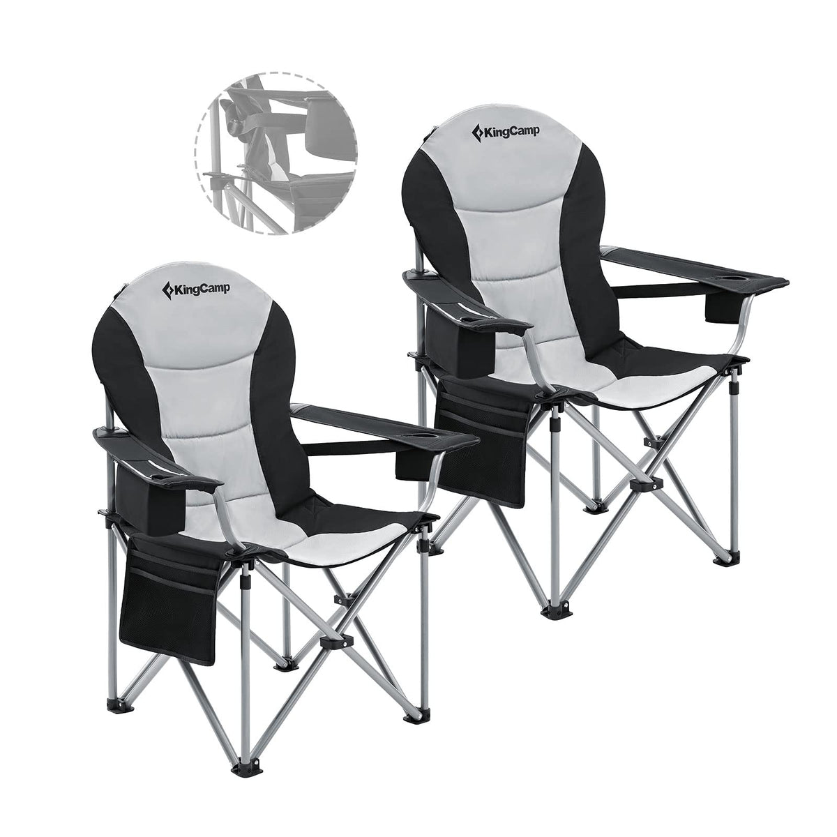 KingCamp Simpson Arm Chair アウトドアチェア Black_mediumgrey-01_1200x1200.