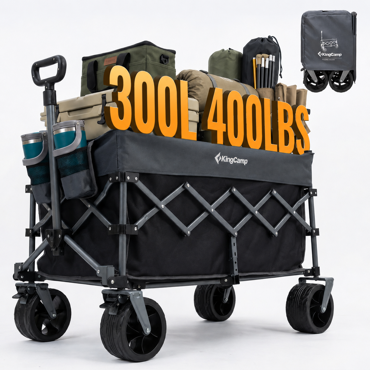 TrailMate L7 Heavy Duty Folding Wagon – KingCamp