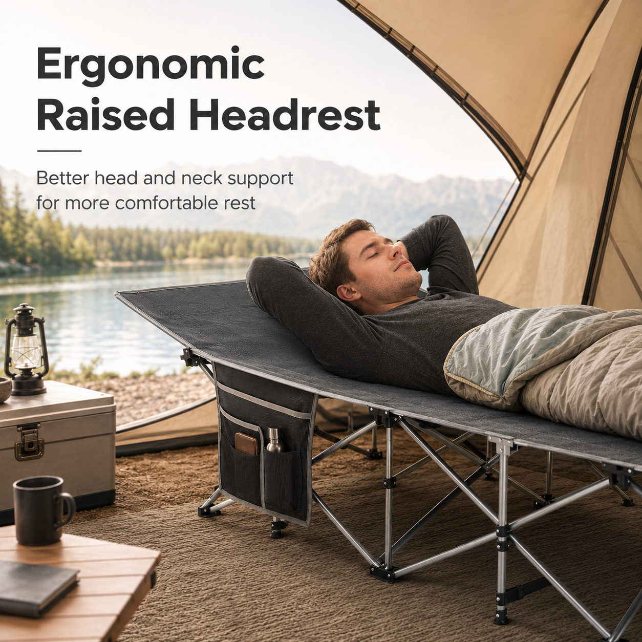 Oversized Heavy Duty Camping Cot