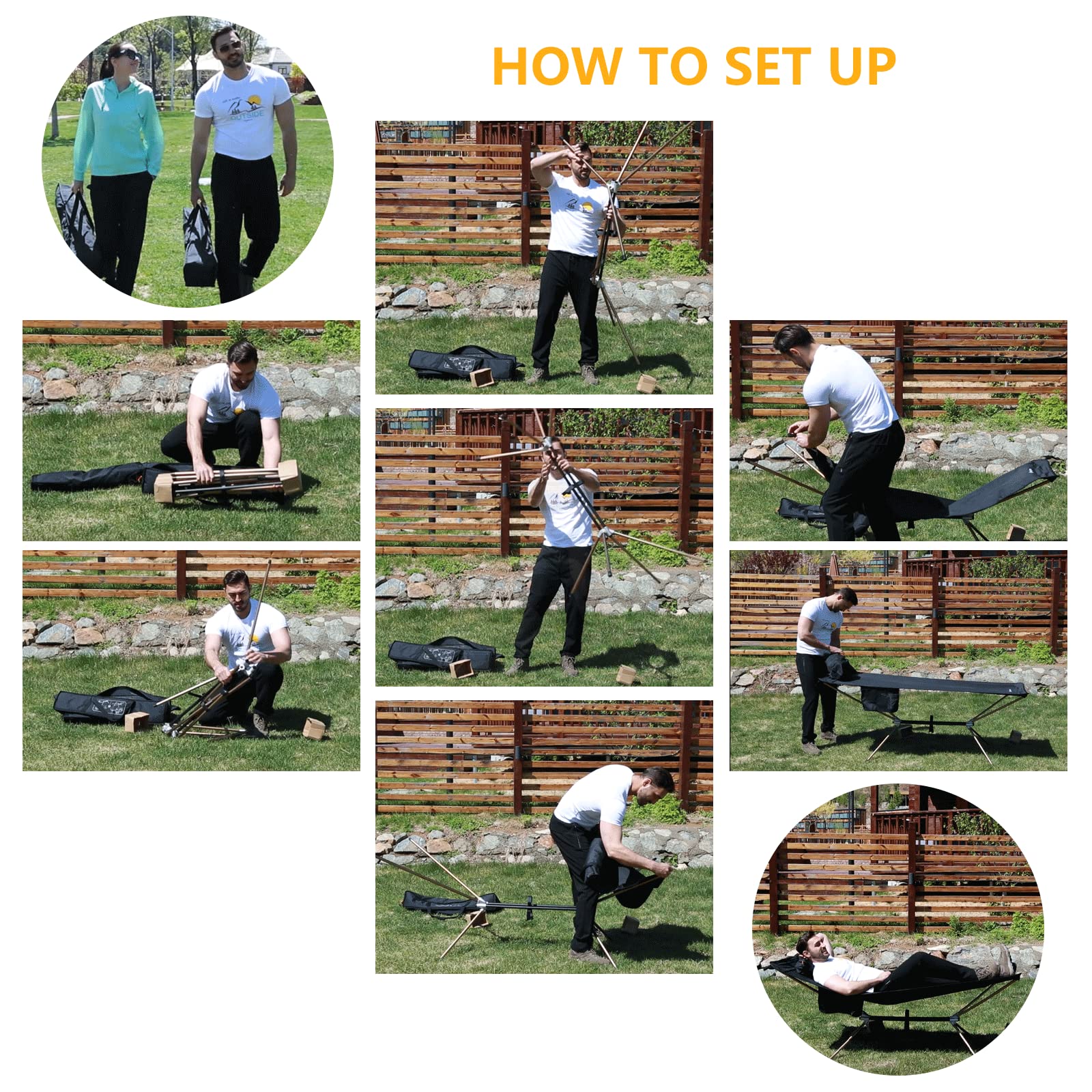 Ultralight Folded Hammock Stand | RED DOT Award 2019