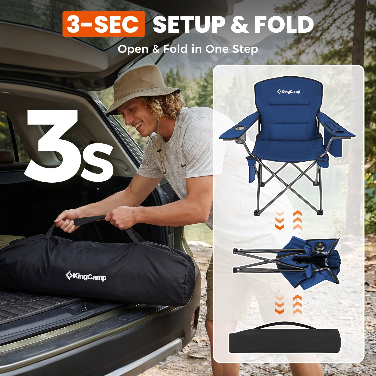 Oversized Outdoor Camping Folding Chair
