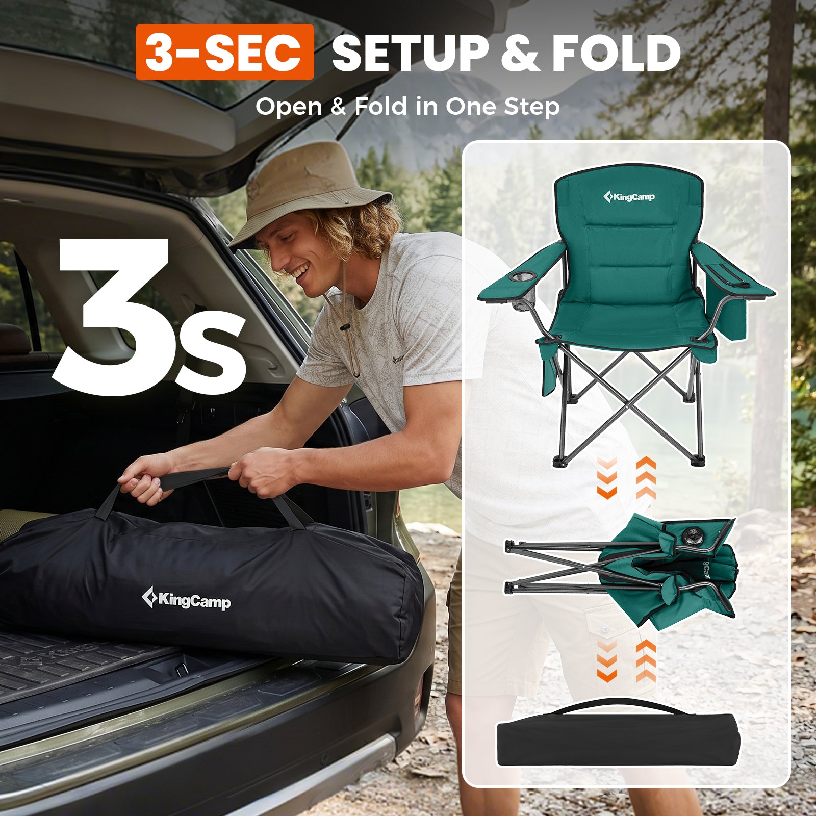 Oversized Outdoor Camping Folding Chair