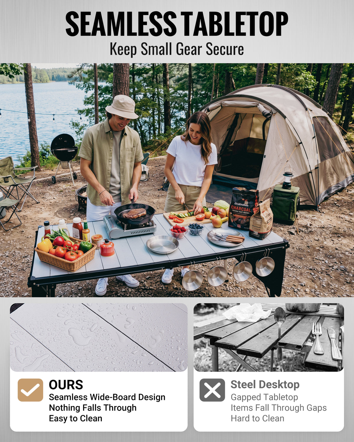 KingCamp GRANITE C14070 Folding Camping Table