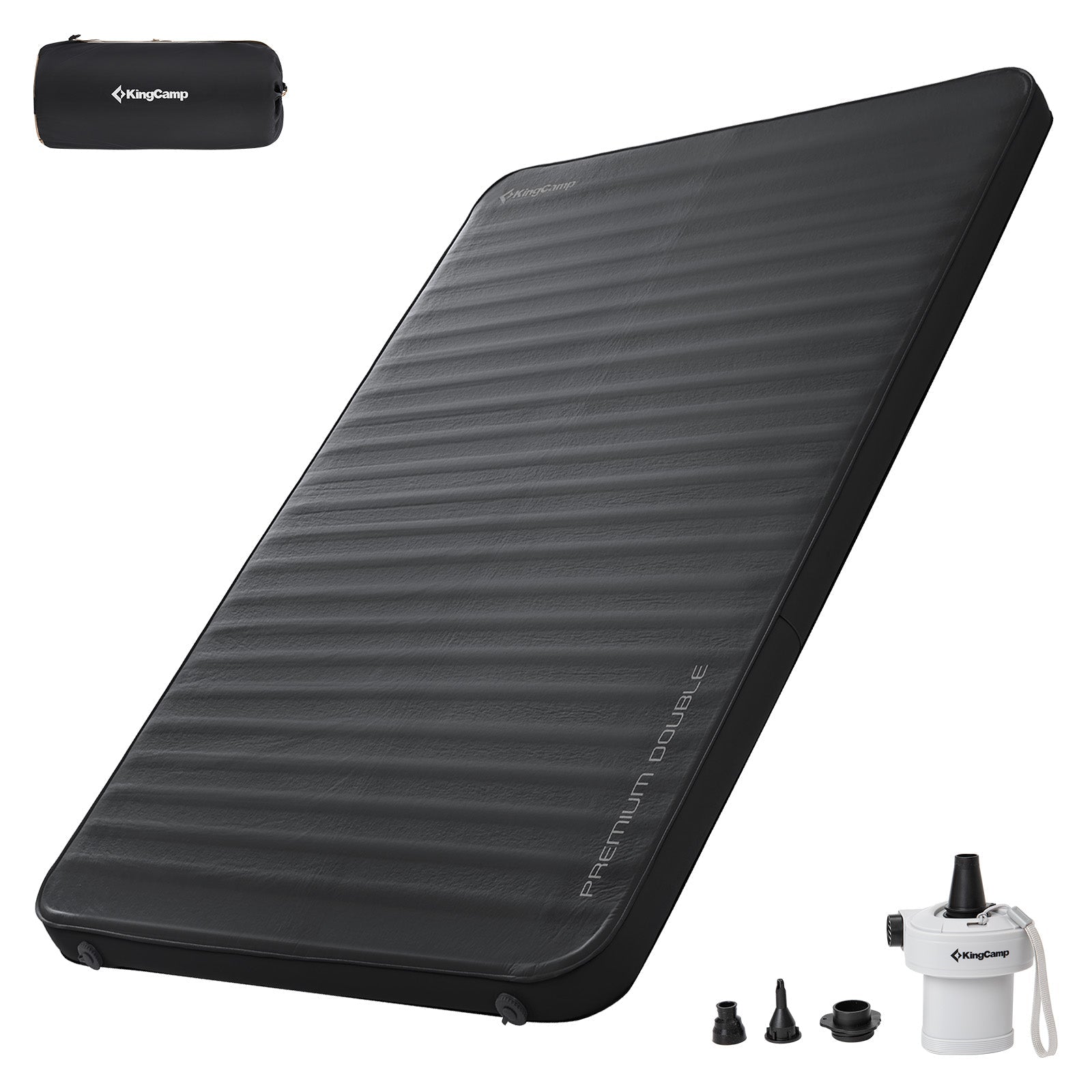 KingCamp Double Self-Inflating Camping Mattress with Pump