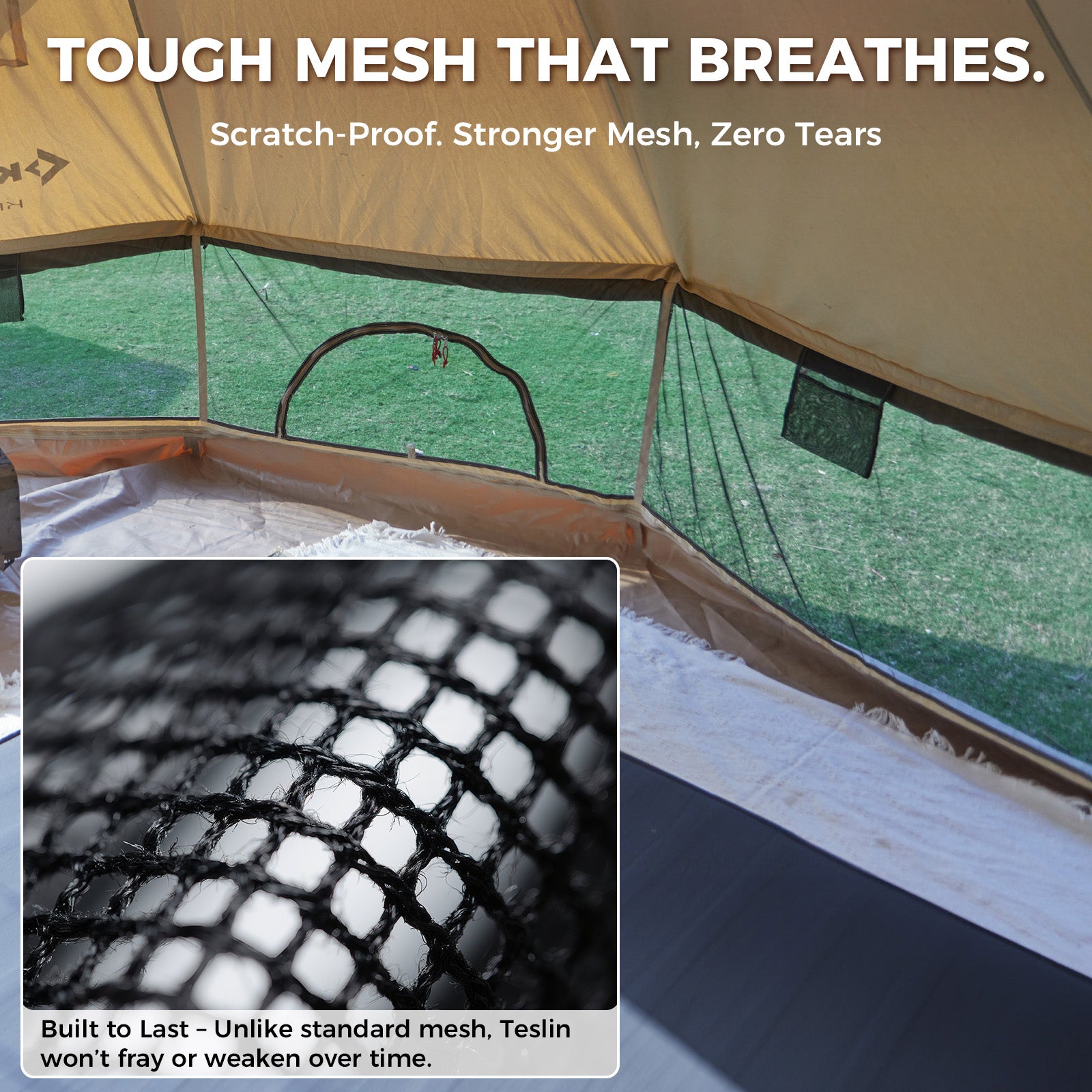 KingCamp KHAN 400/ 500 Canvas Bell Tents Upgraded