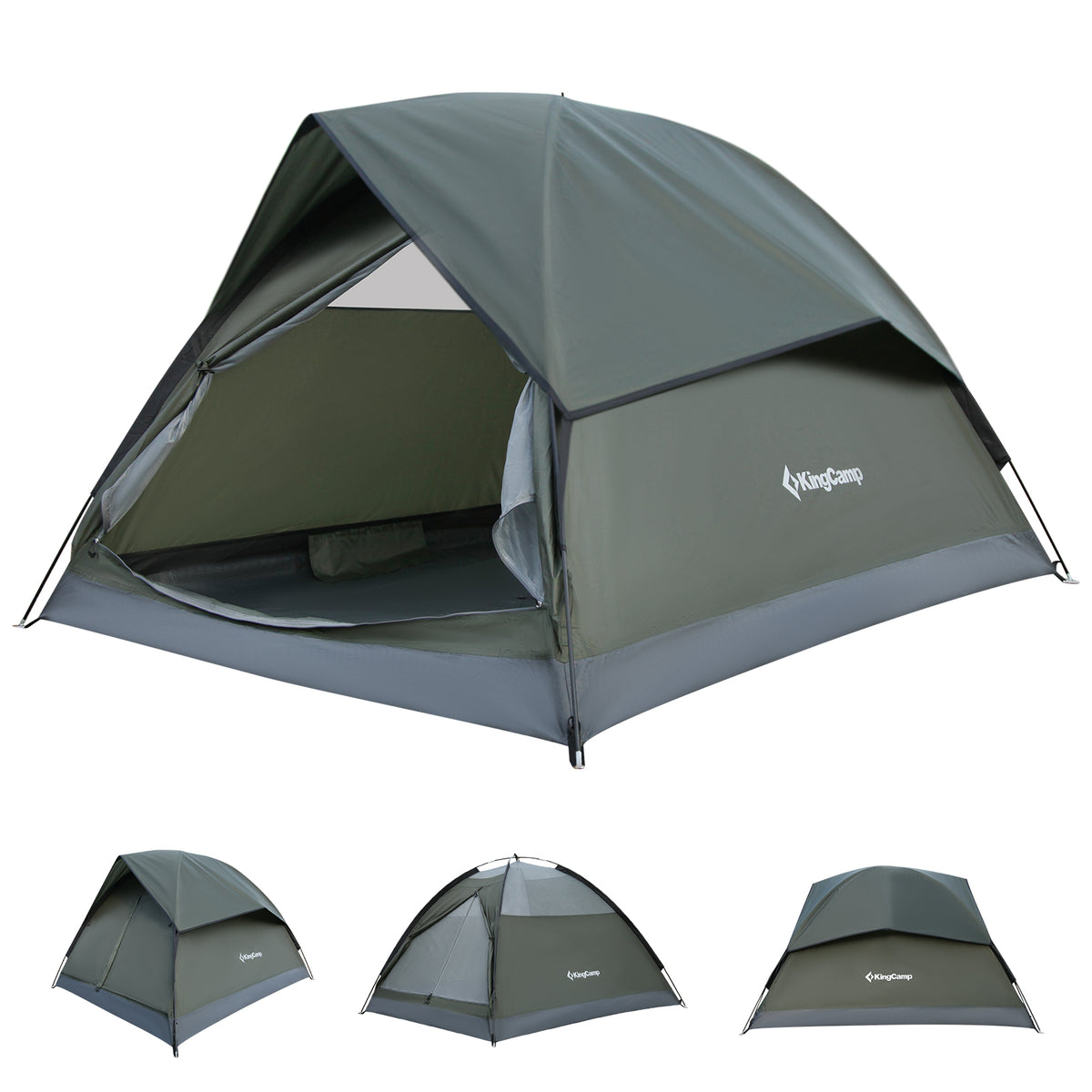 2 person tent for camping HOLIDAY PRO II 2-Person Camping Tent – KingCamp