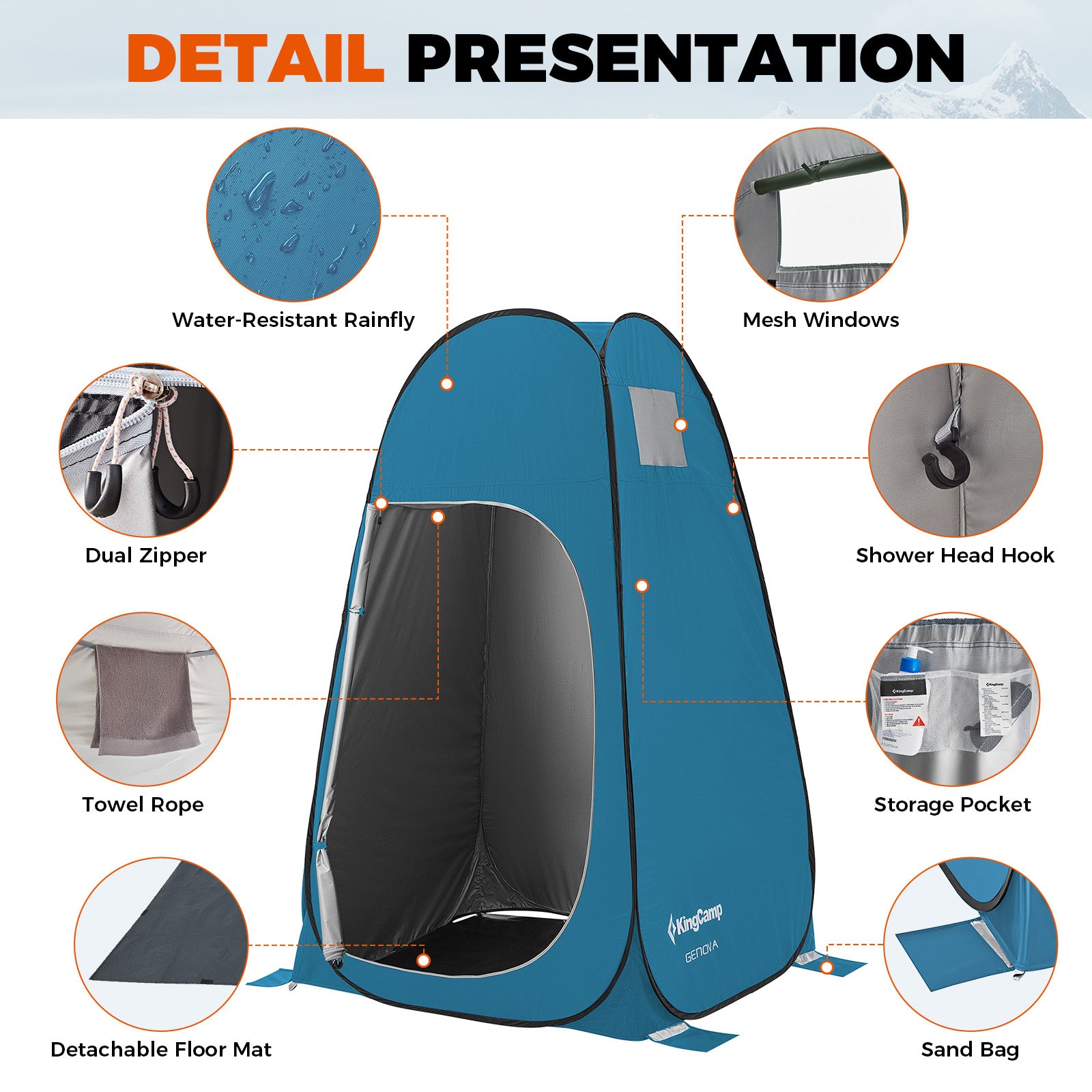MARASUSA POP Instant Privacy Tent