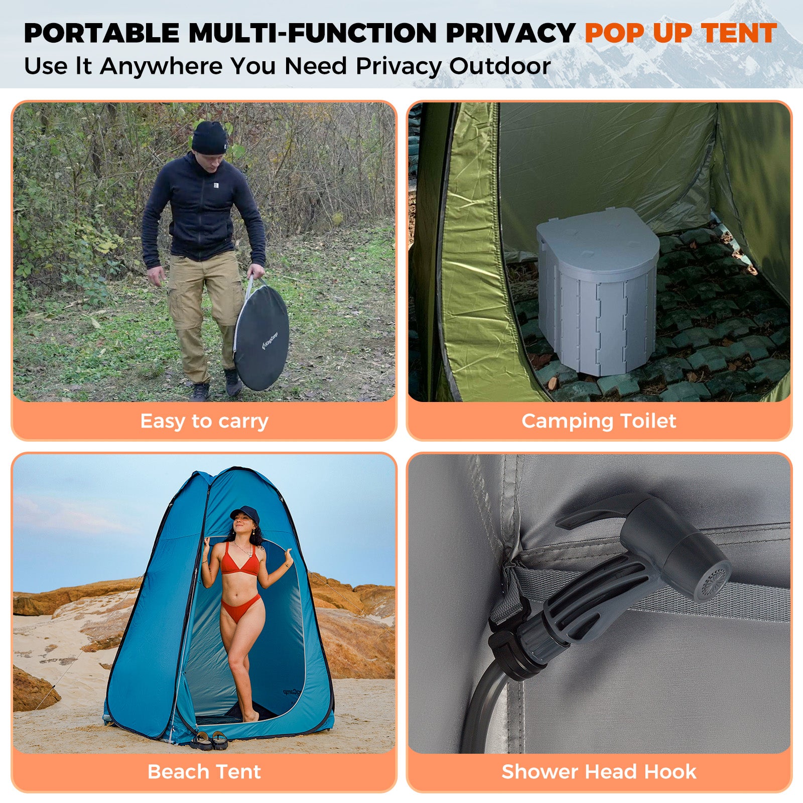 MARASUSA POP Instant Privacy Tent