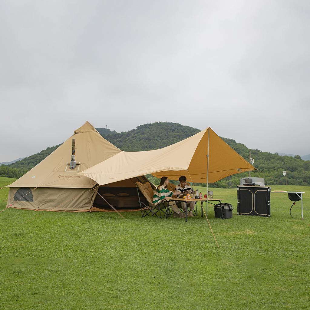 Khan 6 Person 4-Season Glamping Bell Camping Tent