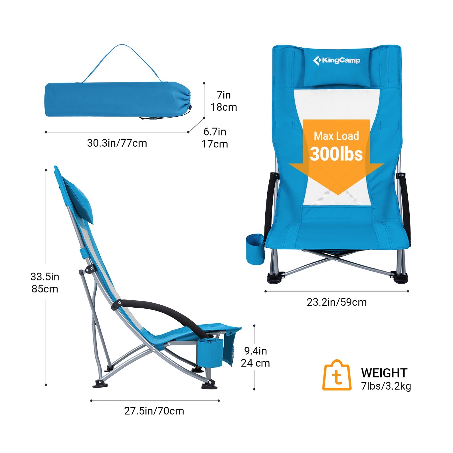 High Back Beach Chair