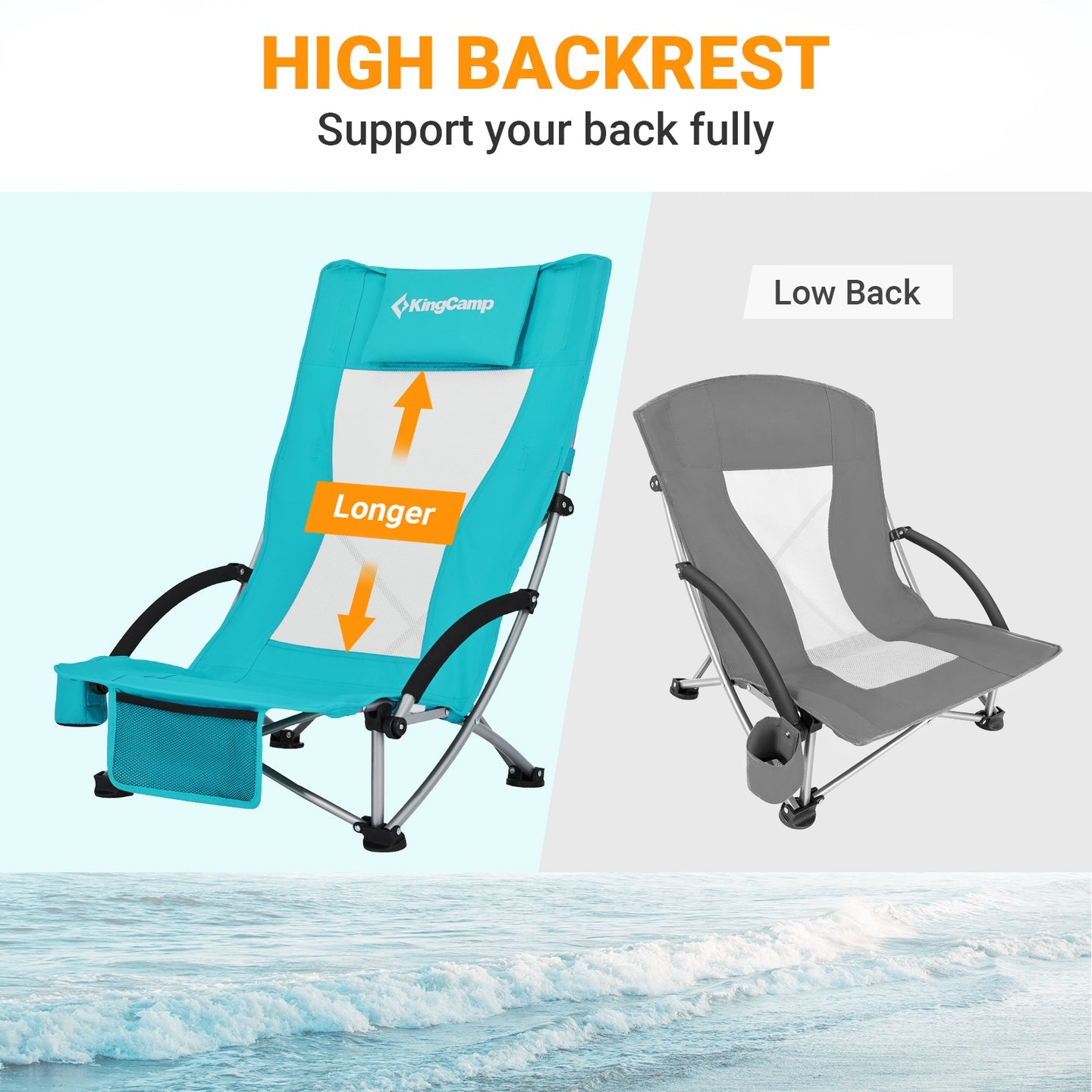 High Back Beach Chair