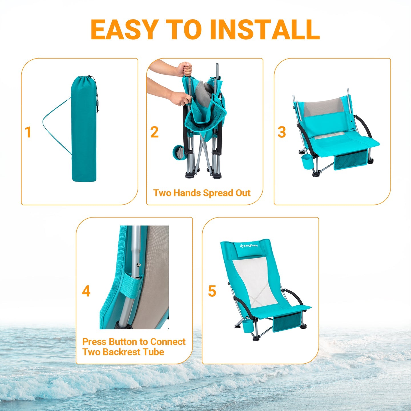 High Back Beach Chair