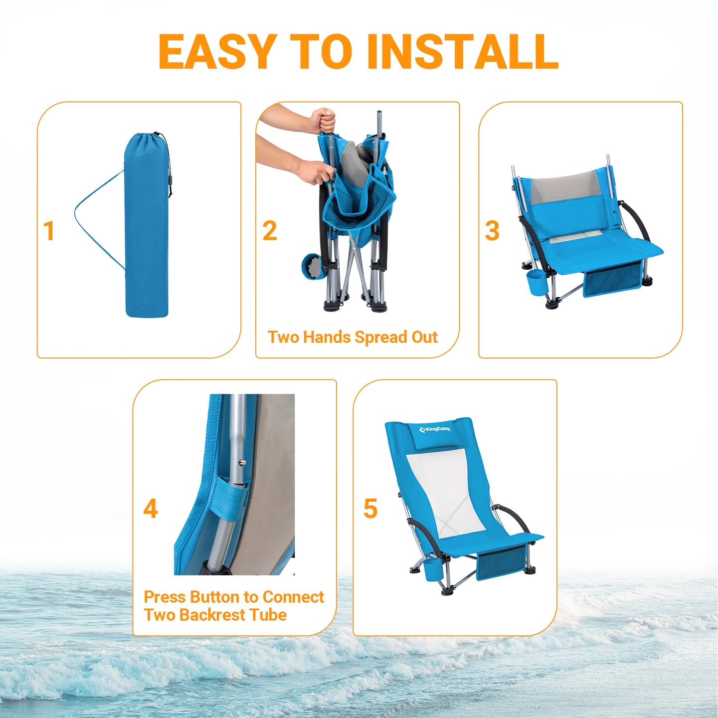 High Back Beach Chair