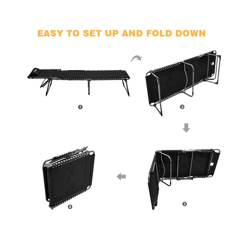 KingCamp BAVARIA Comfort Adjustable Cot