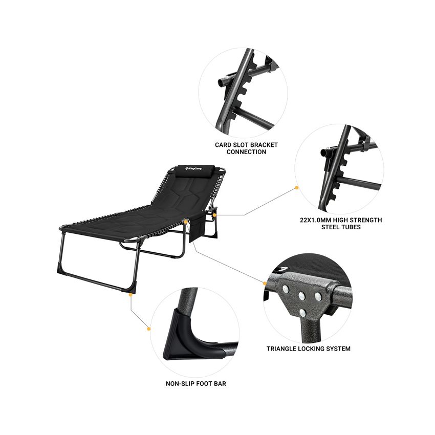 KingCamp BAVARIA Comfort Adjustable Cot