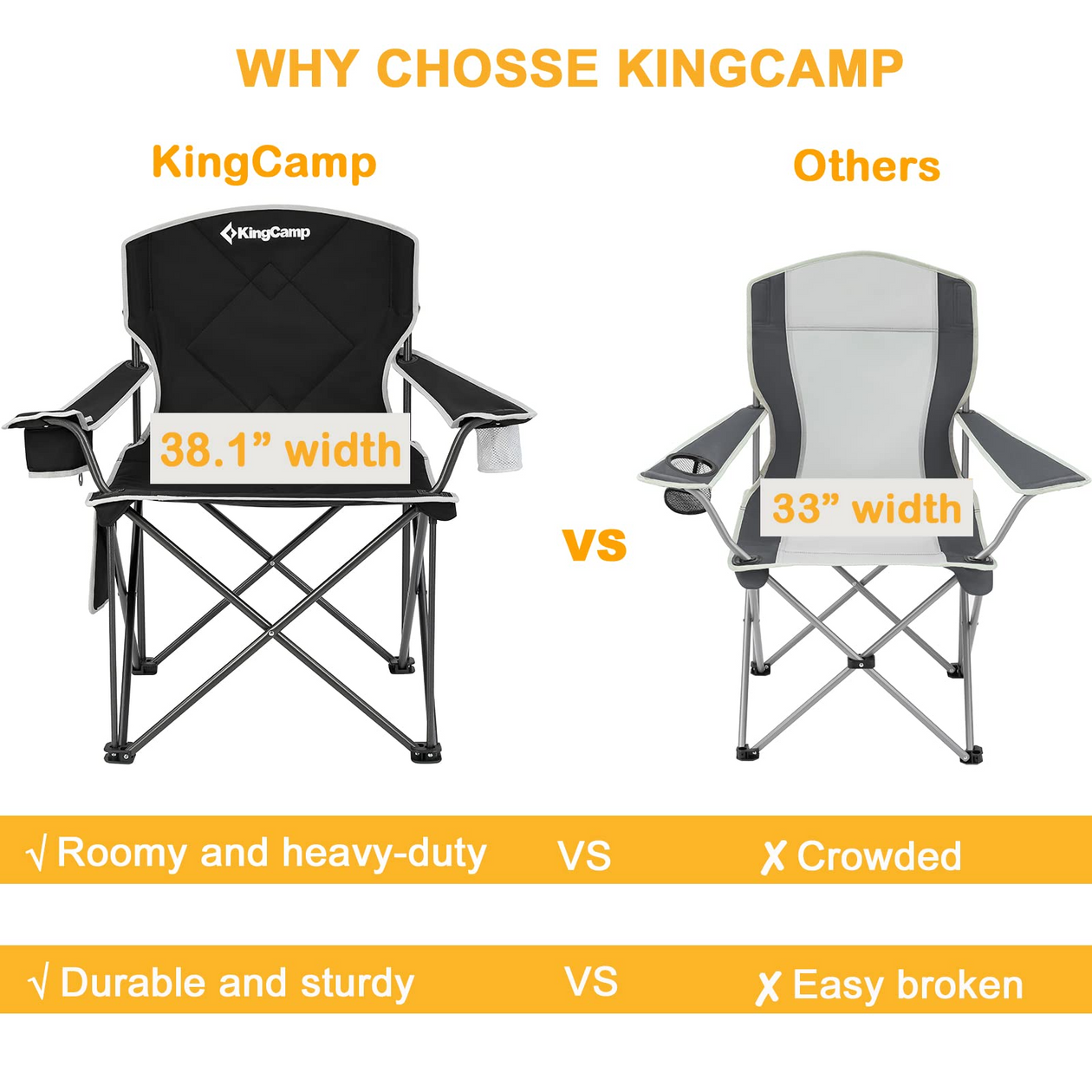 Oversized Folding Camping Chair