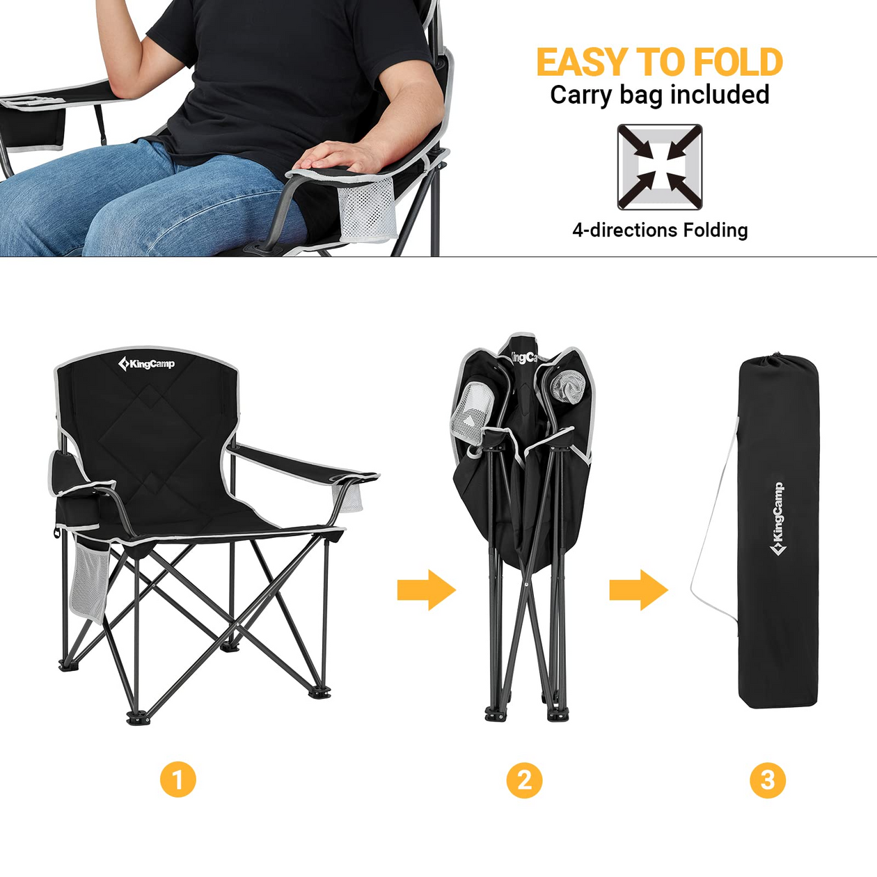 Oversized Folding Camping Chair